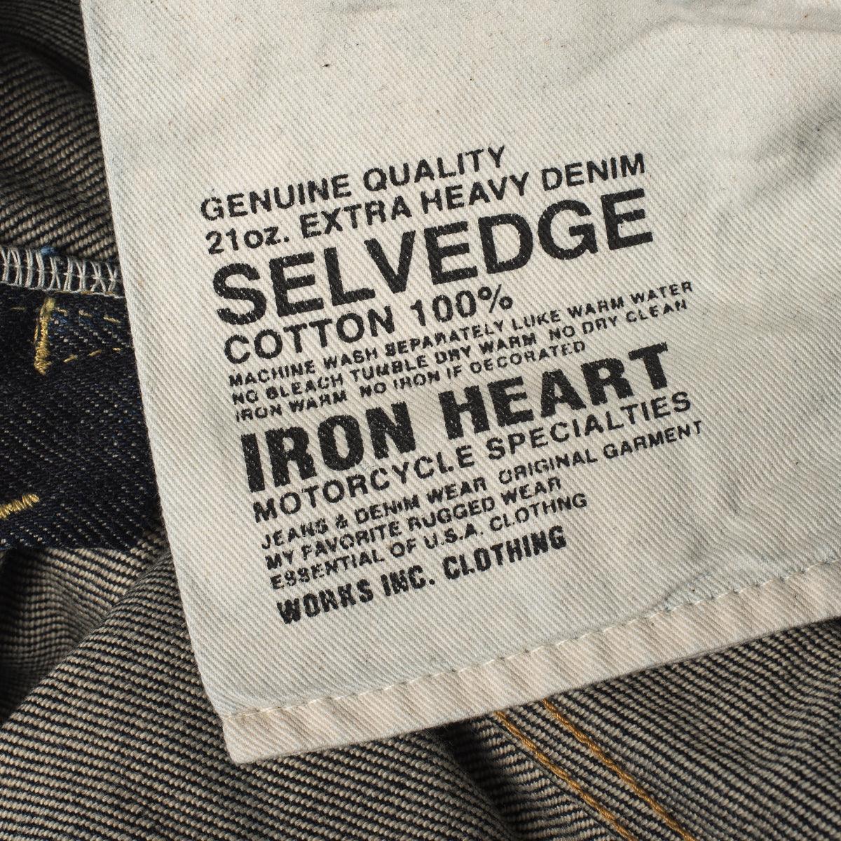 Iron Heart IH-634S 21oz Selvedge Denim Straight Cut Jeans - Indigo - Guilty Party