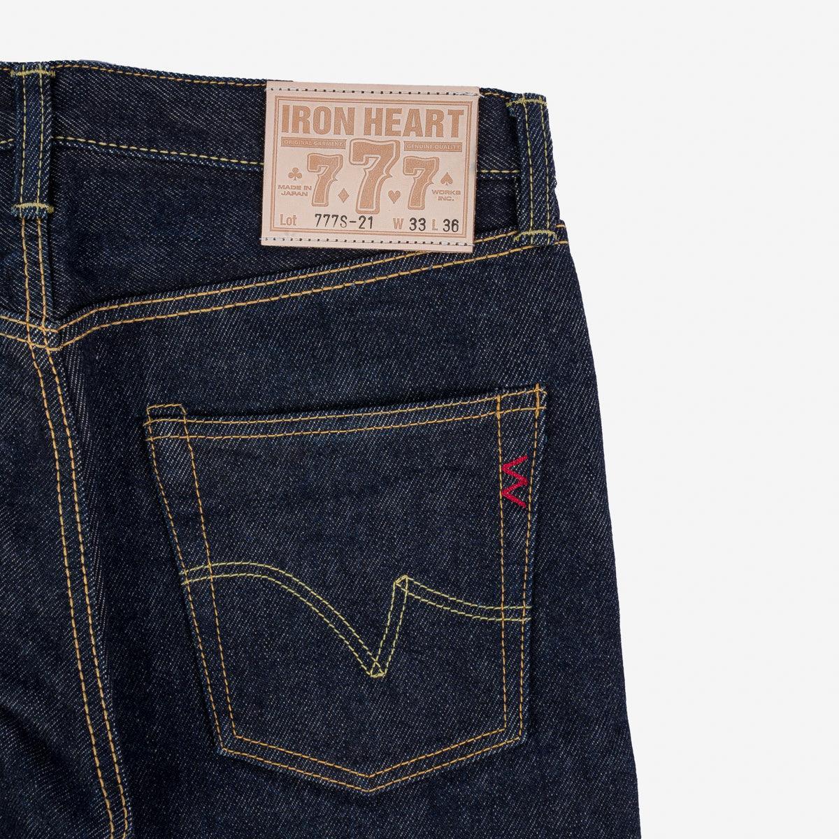 Iron Heart IH-777S-21 21oz Selvedge Denim Slim Tapered - Indigo - Guilty Party