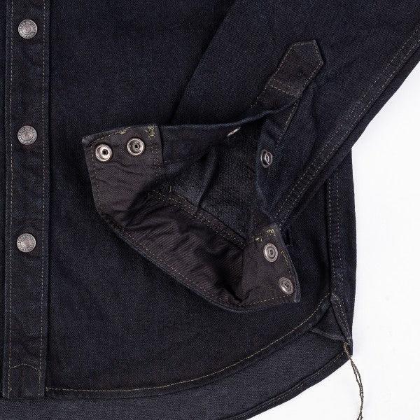 Iron Heart IHSH-293-OD 18oz Vintage Selvedge Denim CPO Shirt - Indigo Overdyed Black - Guilty Party