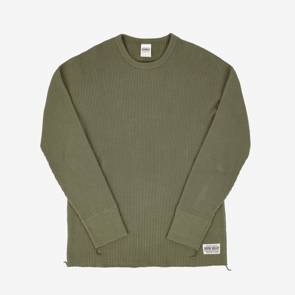Iron Heart IHTL-1301-OLV Waffle Knit Thermal - Olive - Guilty Party