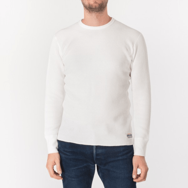 Iron Heart IHTL-1301-WHT Waffle Knit Thermal - White - Guilty Party