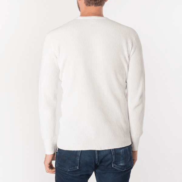 Iron Heart IHTL-1301-WHT Waffle Knit Thermal - White - Guilty Party