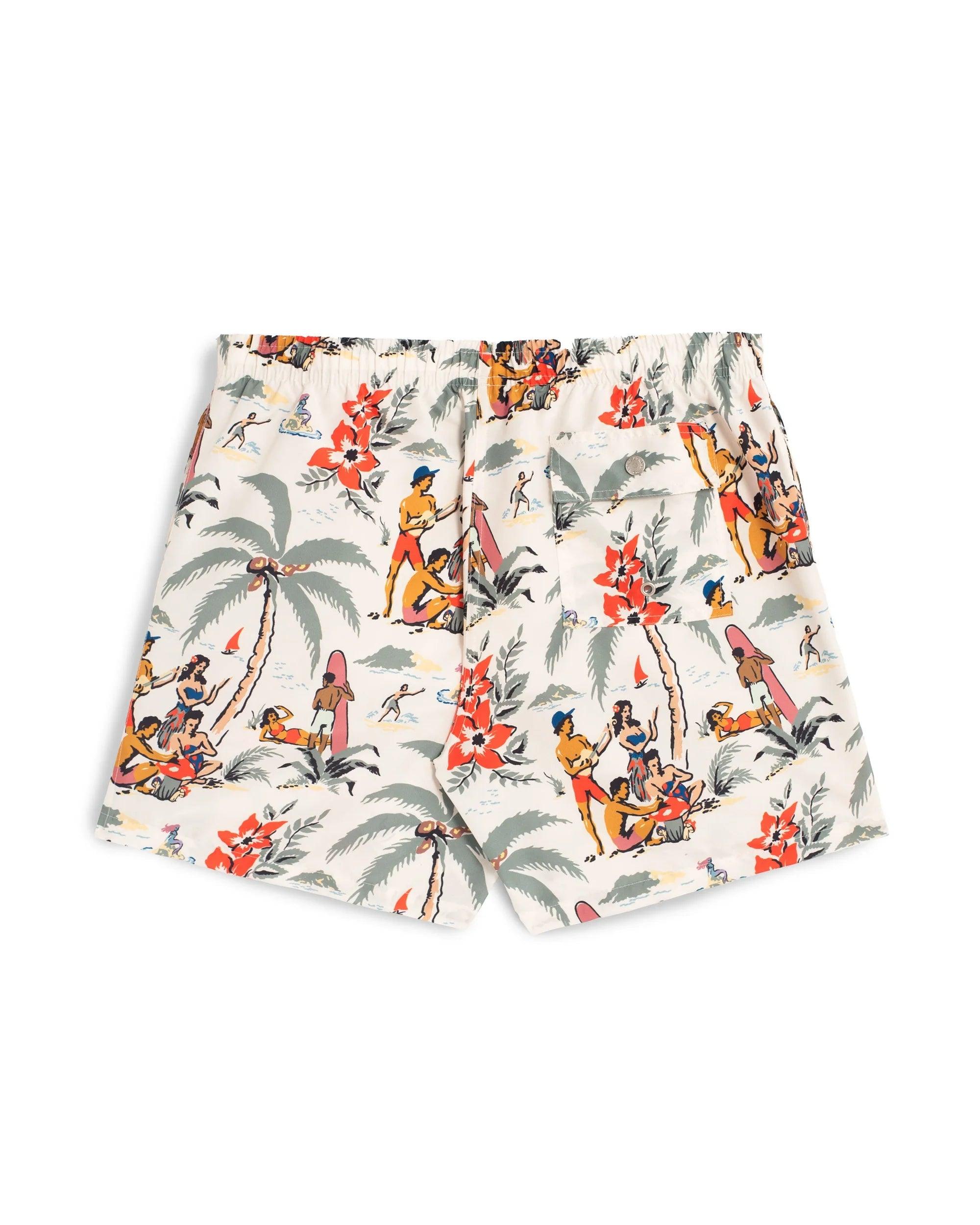 Bather Swim Trunk - Natural Trippin' Beach