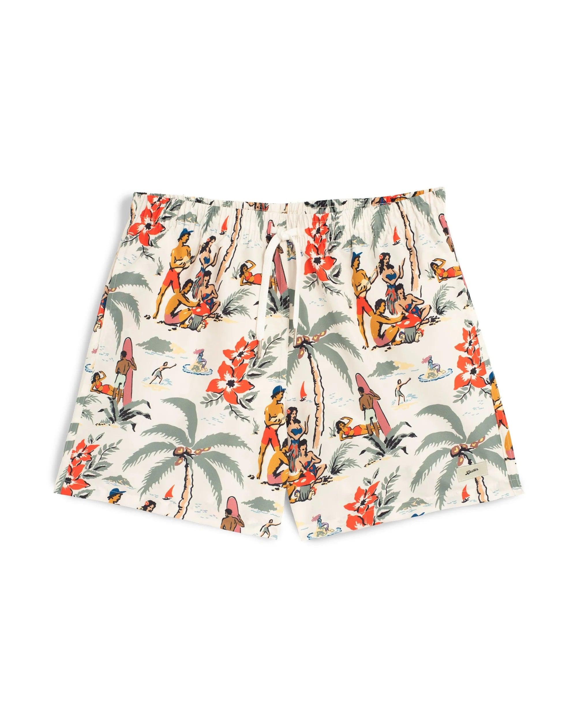 Bather Swim Trunk - Natural Trippin' Beach