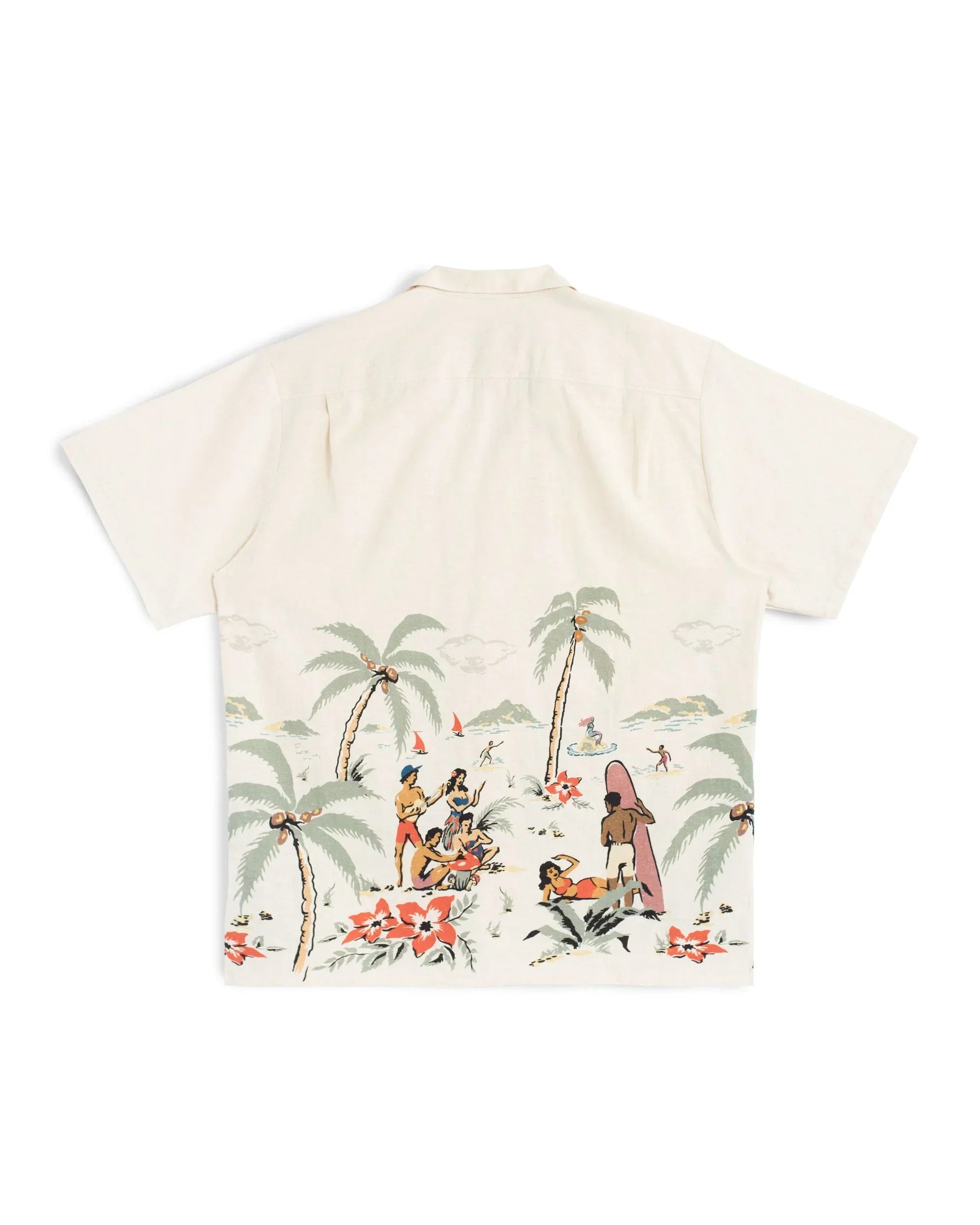 Bather Camp Shirt - Natural Trippin' Beach