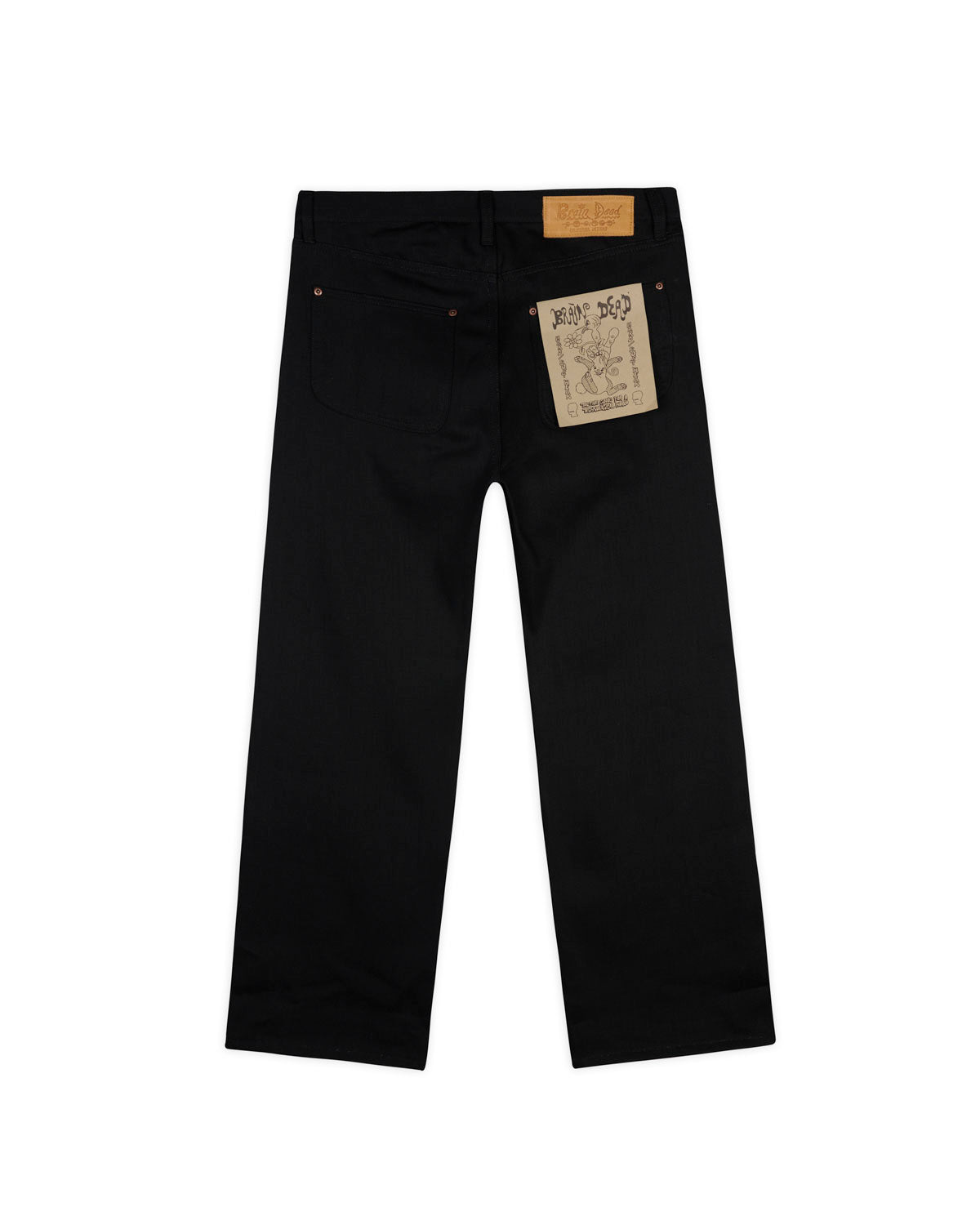 Brain Dead Type 00 14.25oz Selvedge Denim - Solid Black