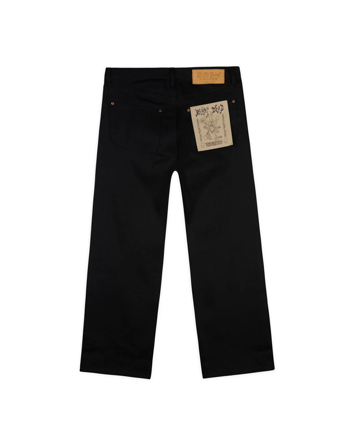 Brain Dead Type 00 14.25oz Selvedge Denim - Solid Black