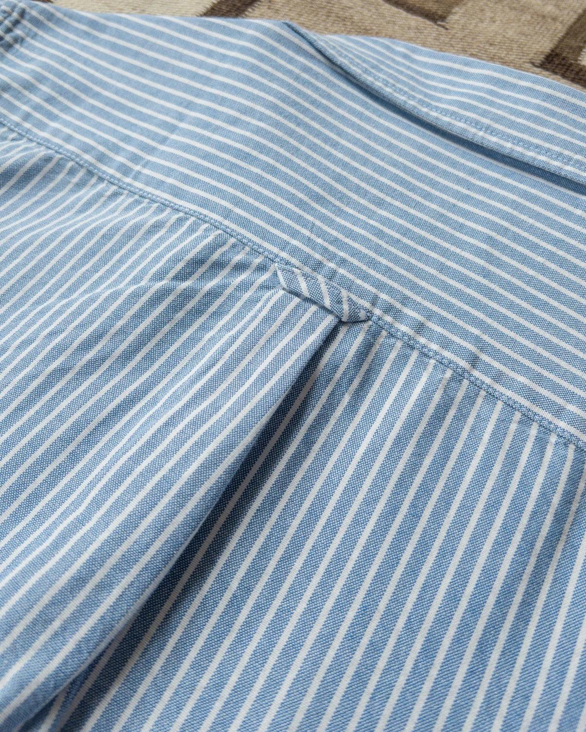Oxford Cloth Button Down - Blue Stripe - Guilty Party