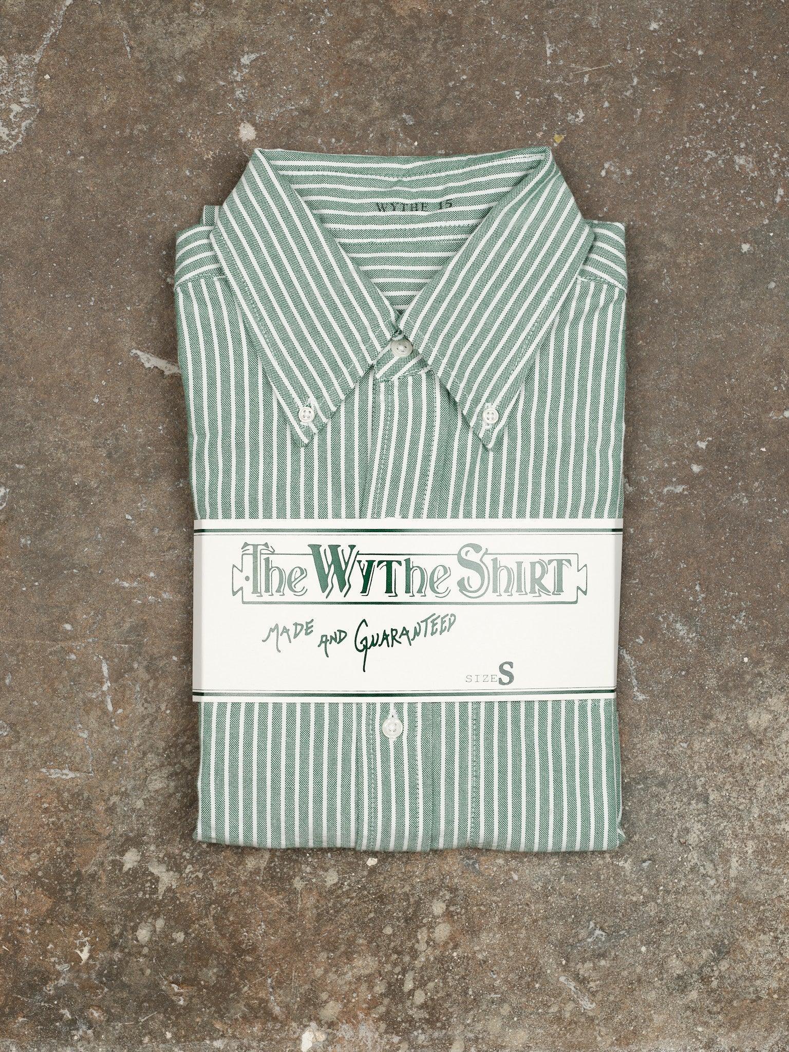 Oxford Cloth Button Down - Evergreen Stripe - Guilty Party