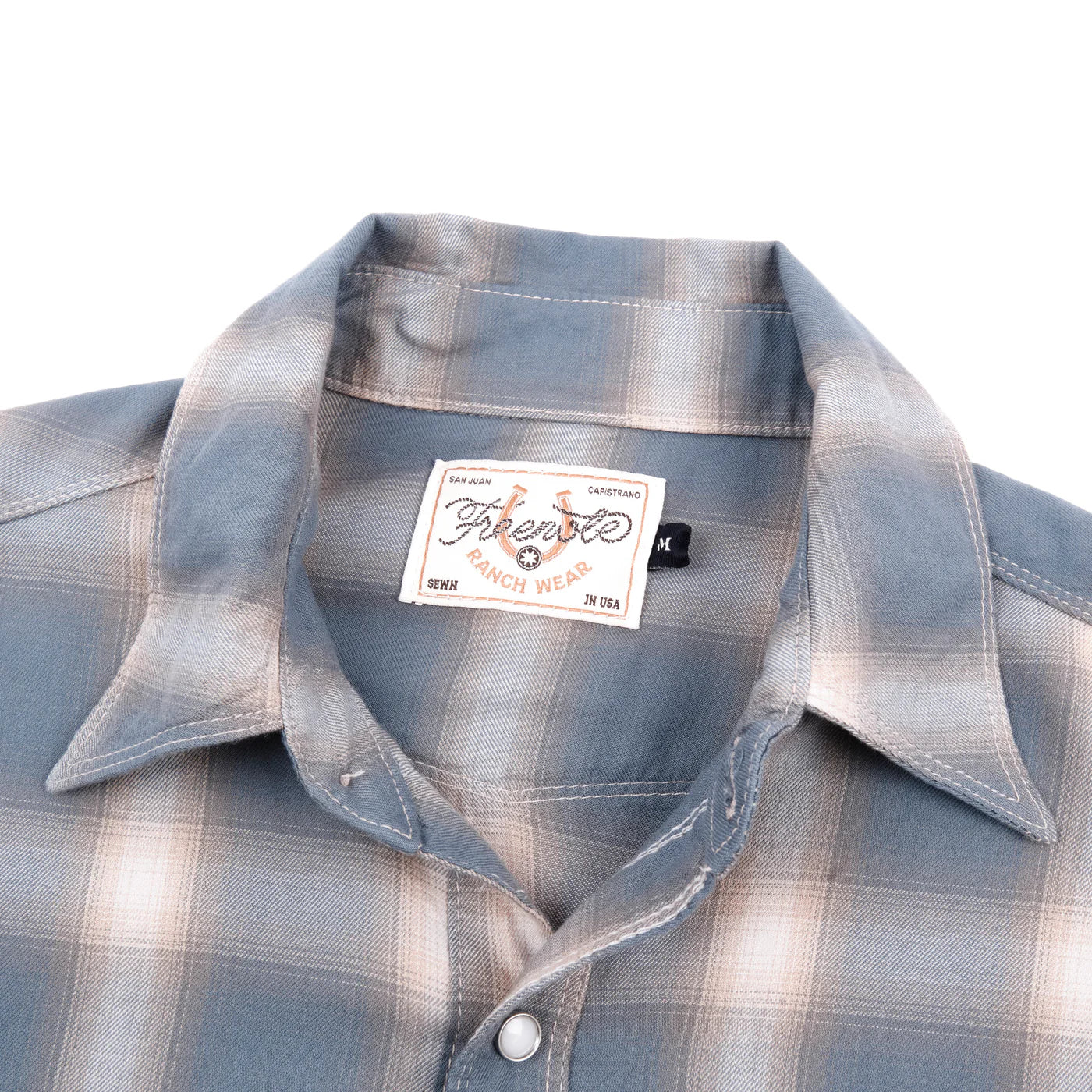 Freenote Cloth Bodie Shirt - Clear Blue Plaid