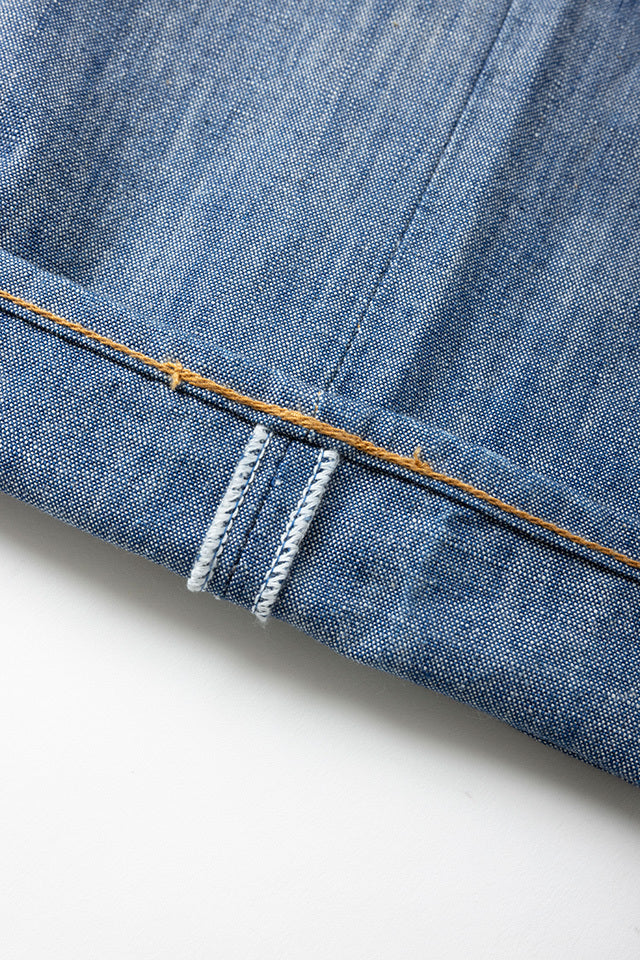 Pure Blue Japan 1186-2 14oz Slub Chambray Relaxed Tapered - Indigo