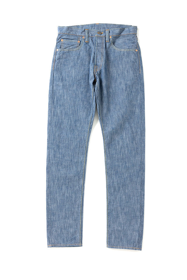 Pure Blue Japan 1186-2 14oz Slub Chambray Relaxed Tapered - Indigo
