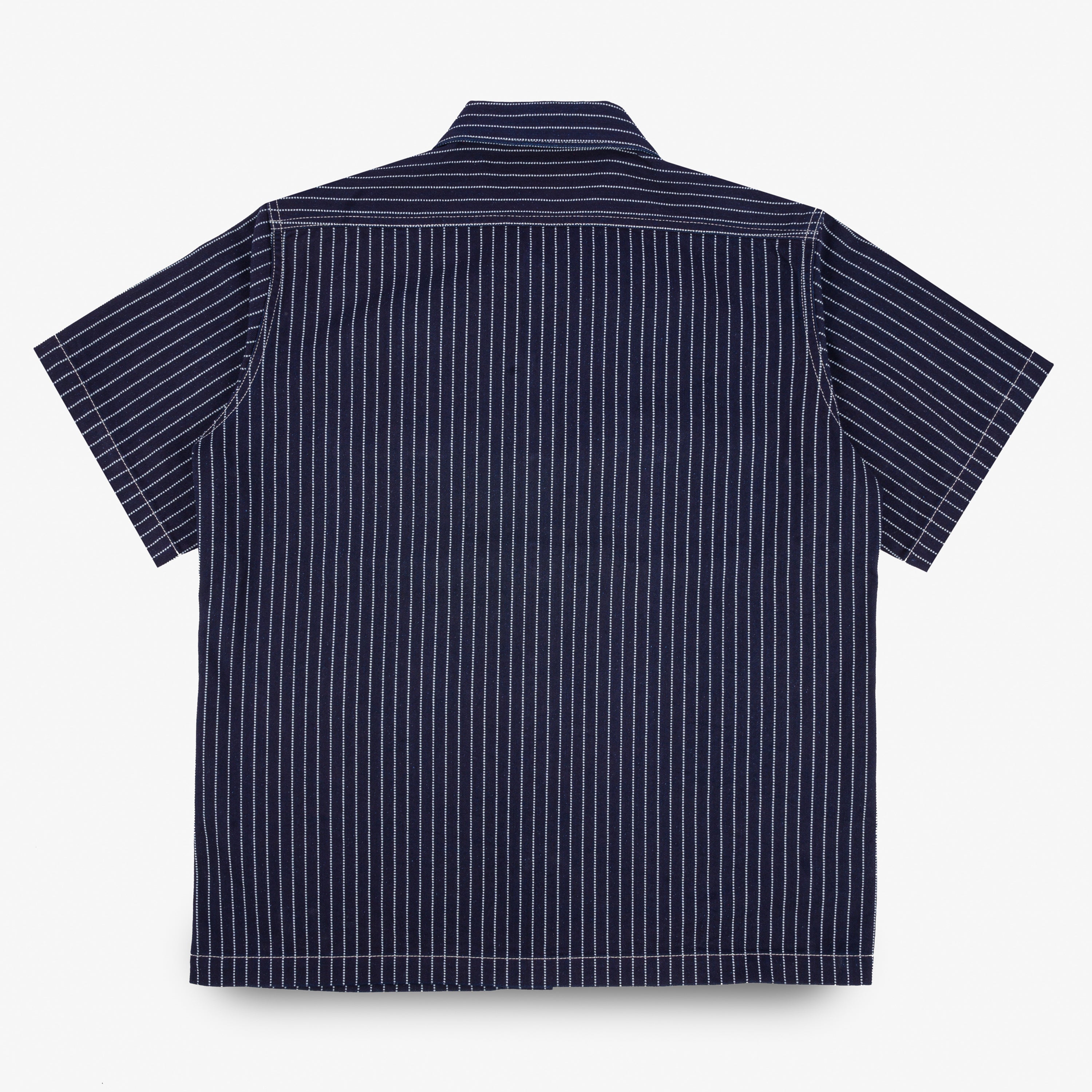 Iron Heart IHSH-416-IND 10oz Wabash Short Sleeved Mechanic Shirt - Indigo