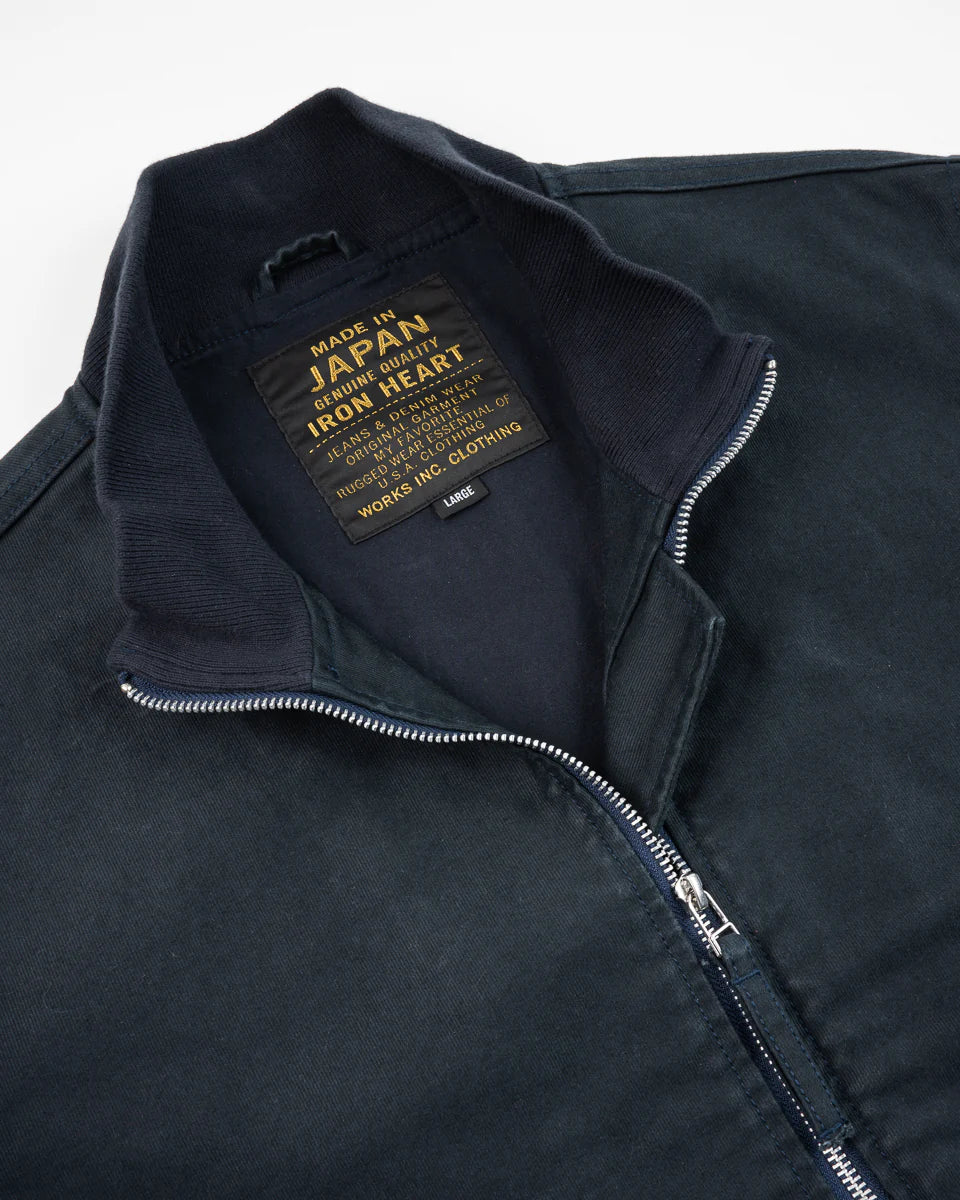Iron Heart IHM-47-NAV 12oz Whipcord Tanker Jacket - Navy