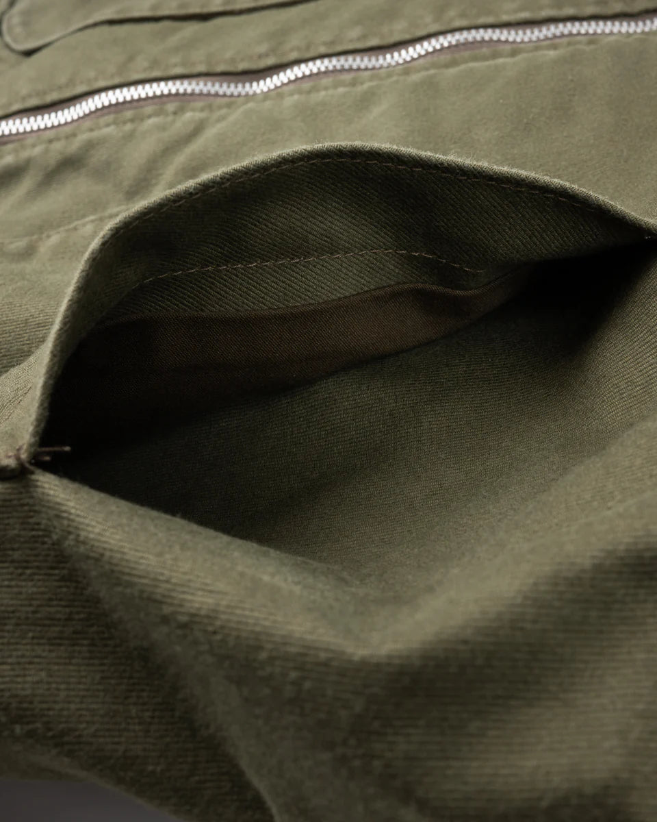 Iron Heart IHM-47-ODG 12oz Whipcord Tanker Jacket - Olive Drab Green