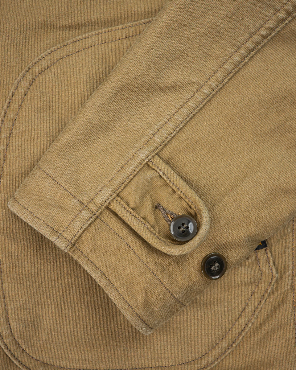 Iron Heart IHM-48-KHA 12oz Whipcord Lightweight N1 Deck Jacket - Khaki