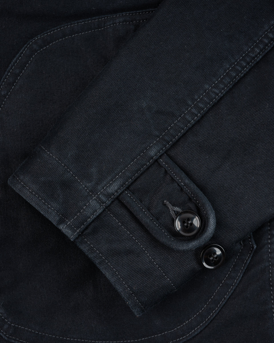 Iron Heart IHM-48-BLK 12oz Whipcord Lightweight N1 Deck Jacket - Black