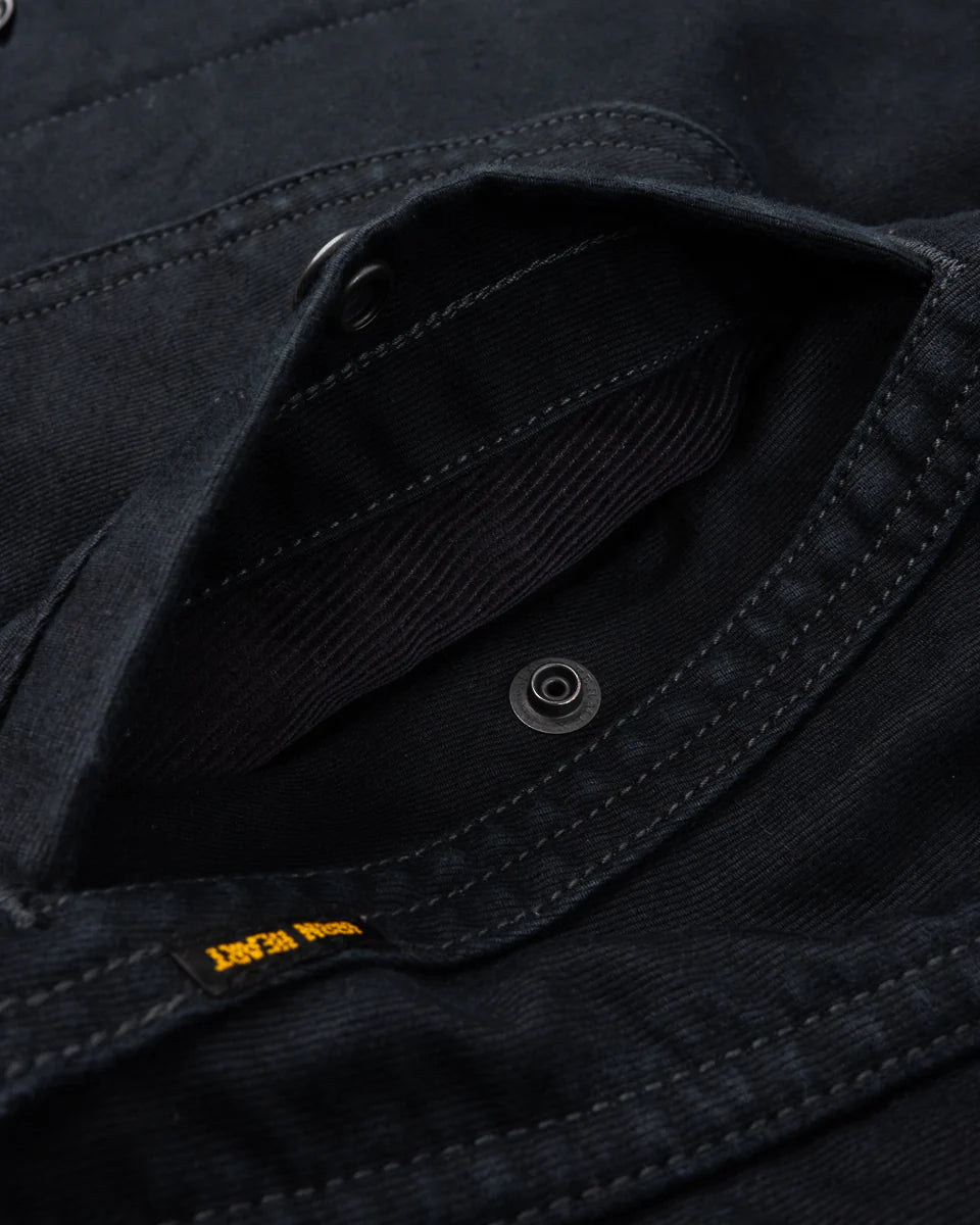 Iron Heart IHM-48-BLK 12oz Whipcord Lightweight N1 Deck Jacket - Black