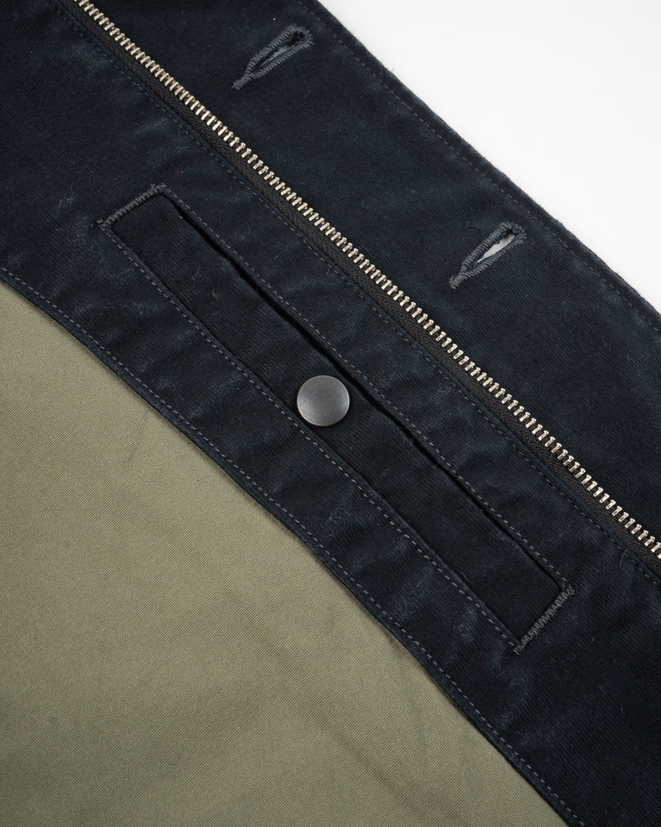 Iron Heart IHM-48-BLK 12oz Whipcord Lightweight N1 Deck Jacket - Black