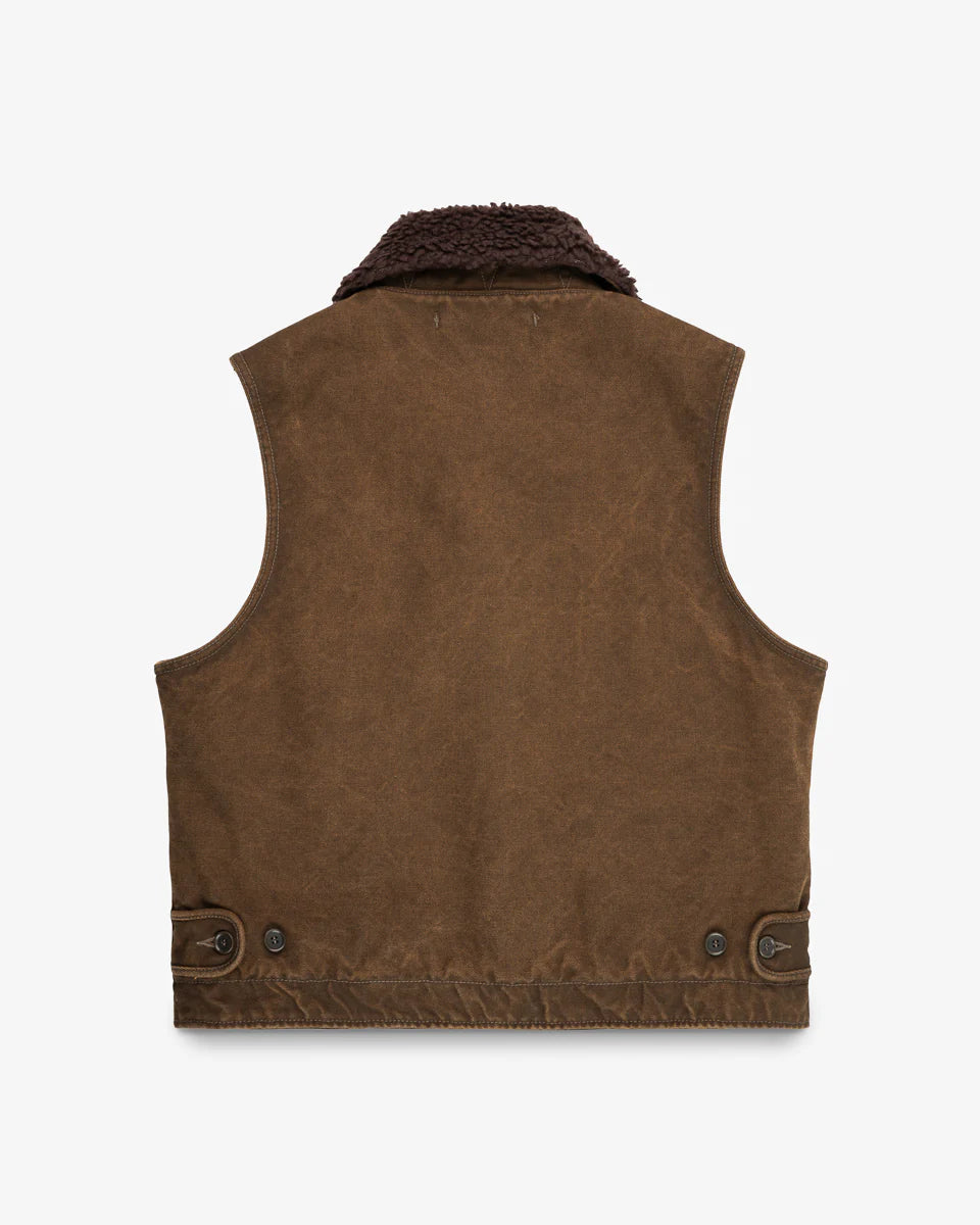 Iron Heart IHV-51-BRN 12oz Duck N1 Deck Vest - Brown