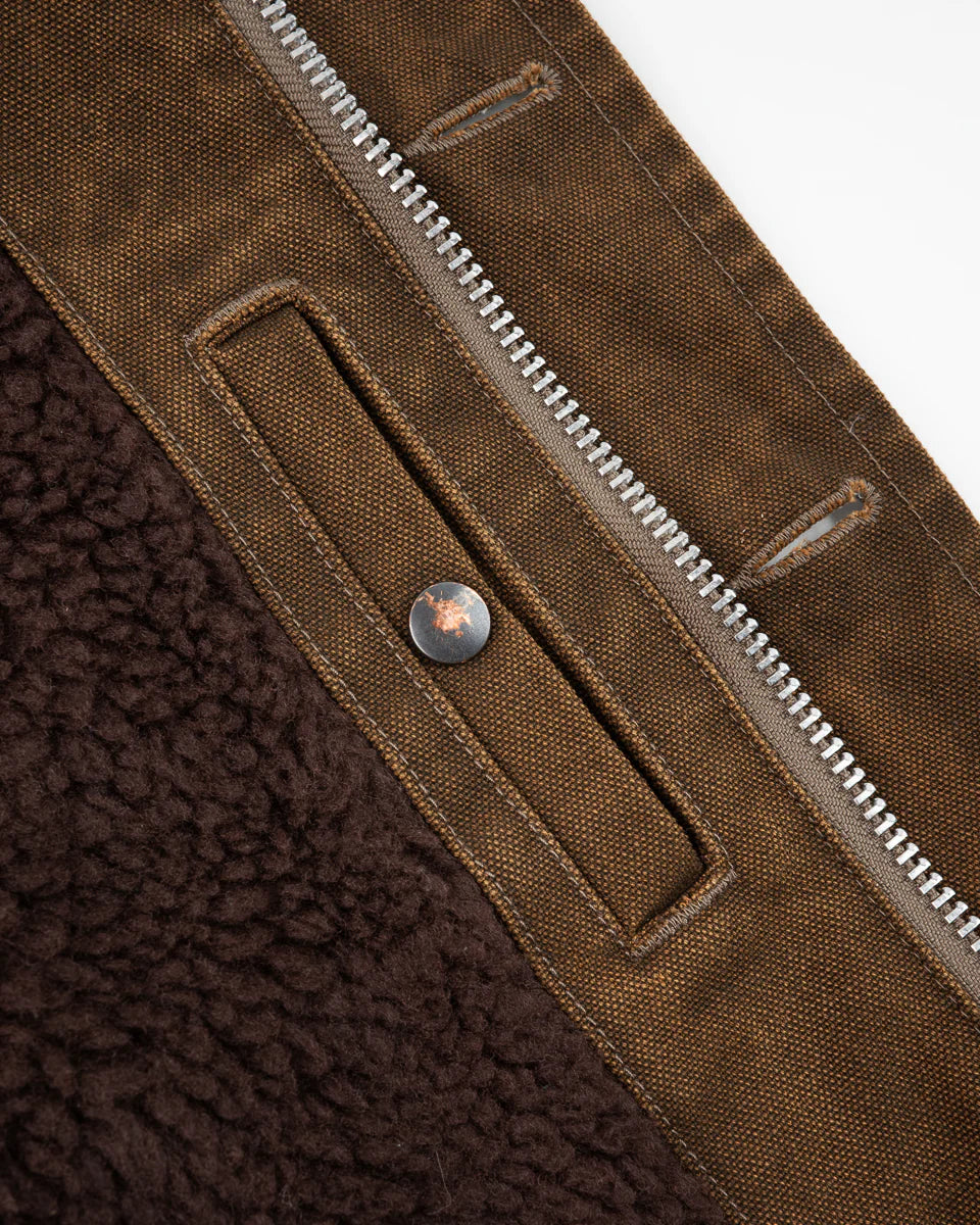 Iron Heart IHV-51-BRN 12oz Duck N1 Deck Vest - Brown