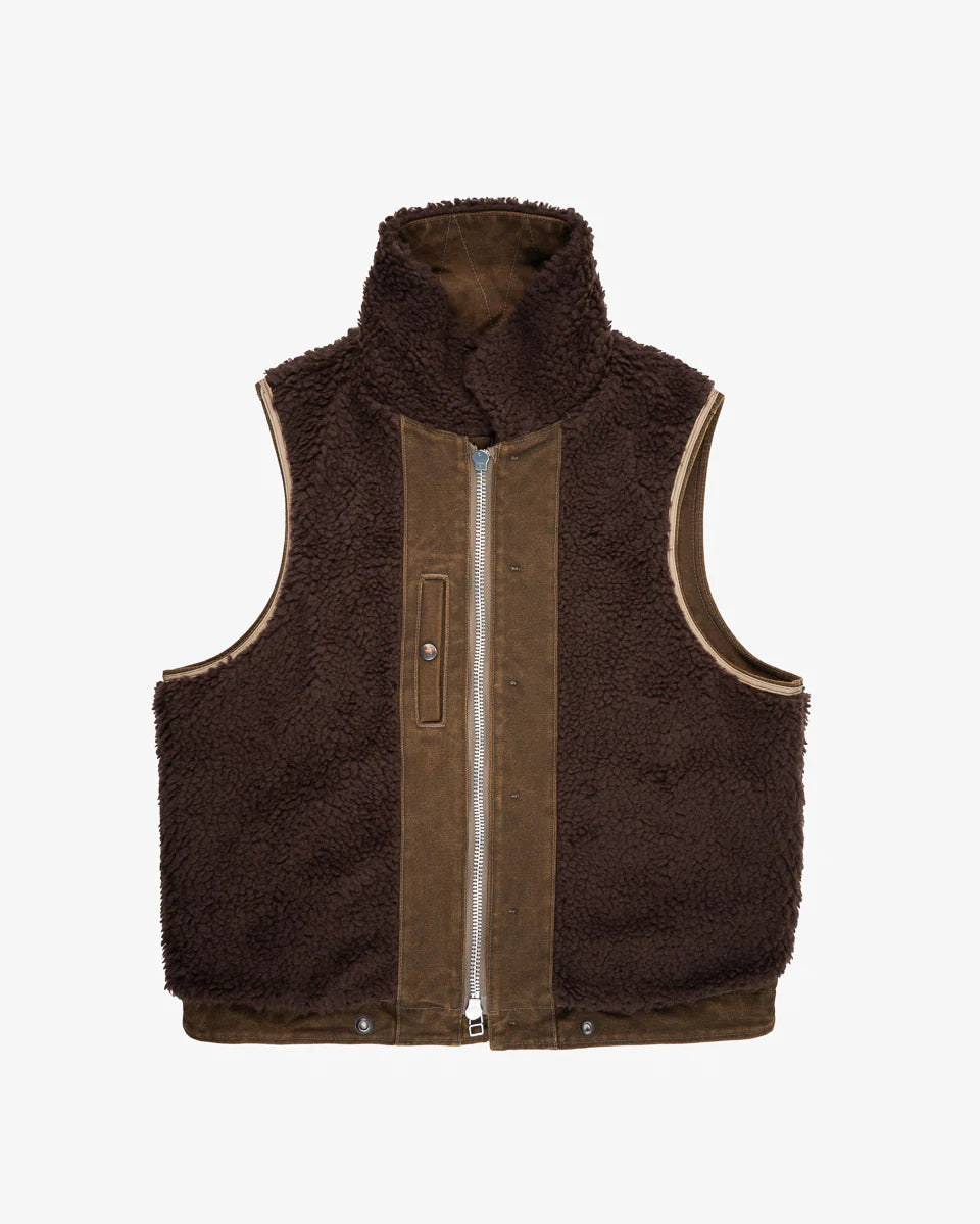 Iron Heart IHV-51-BRN 12oz Duck N1 Deck Vest - Brown