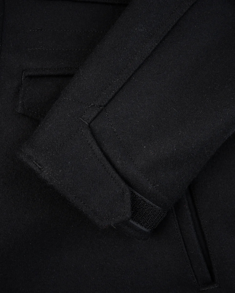 Iron Heart IHM-49-BLK 21oz Melton Wool M65 Field Jacket - Black