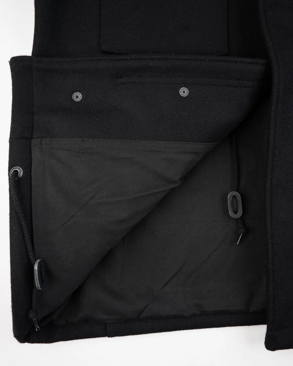 Iron Heart IHM-49-BLK 21oz Melton Wool M65 Field Jacket - Black