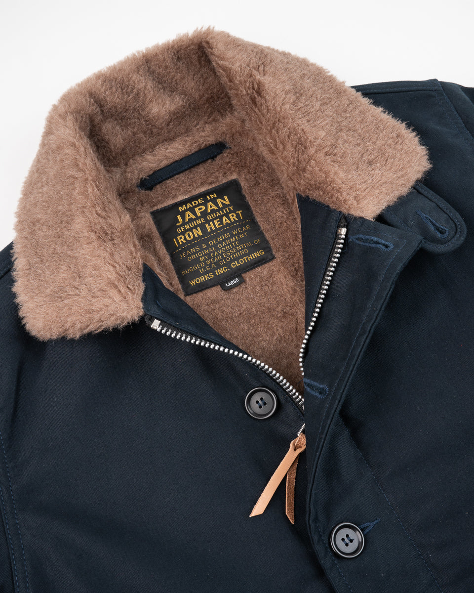 Iron Heart IHM-35-NAV Whipcord N1 Deck Jacket - Navy