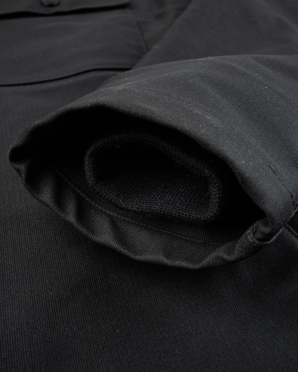 Iron Heart IHM-45-BLK Oiled Whipcord A2 Deck Jacket - Black