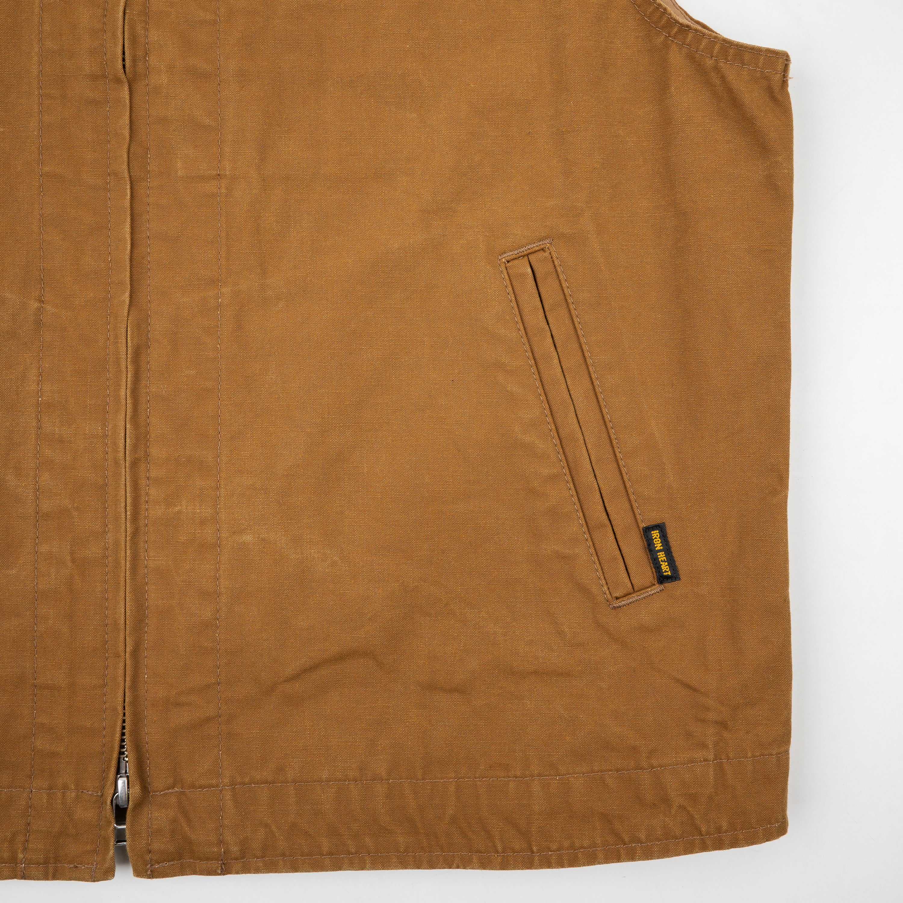 Iron Heart IHV-49-BRN 9oz Canvas Work Vest - Brown