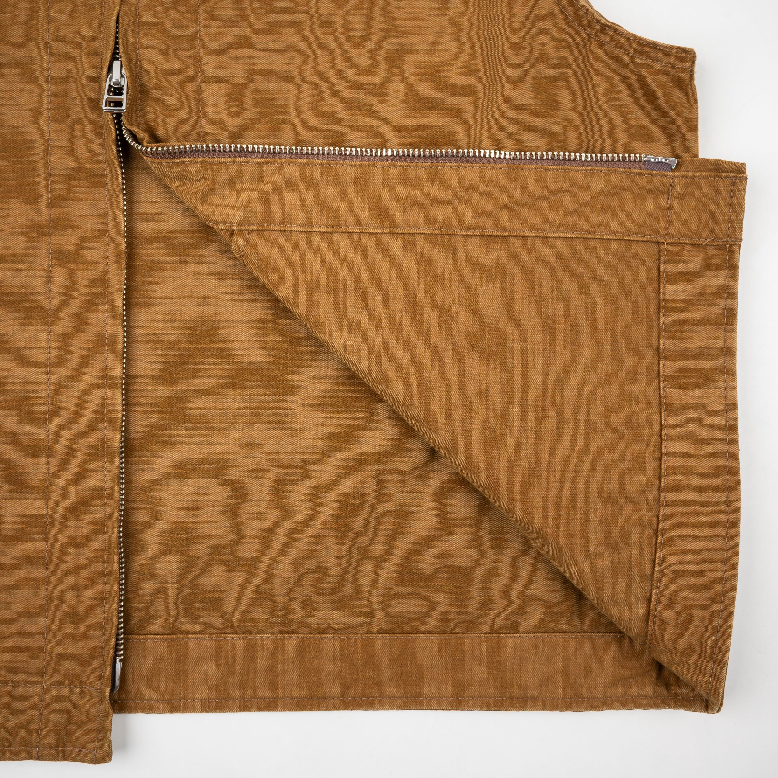 Iron Heart IHV-49-BRN 9oz Canvas Work Vest - Brown