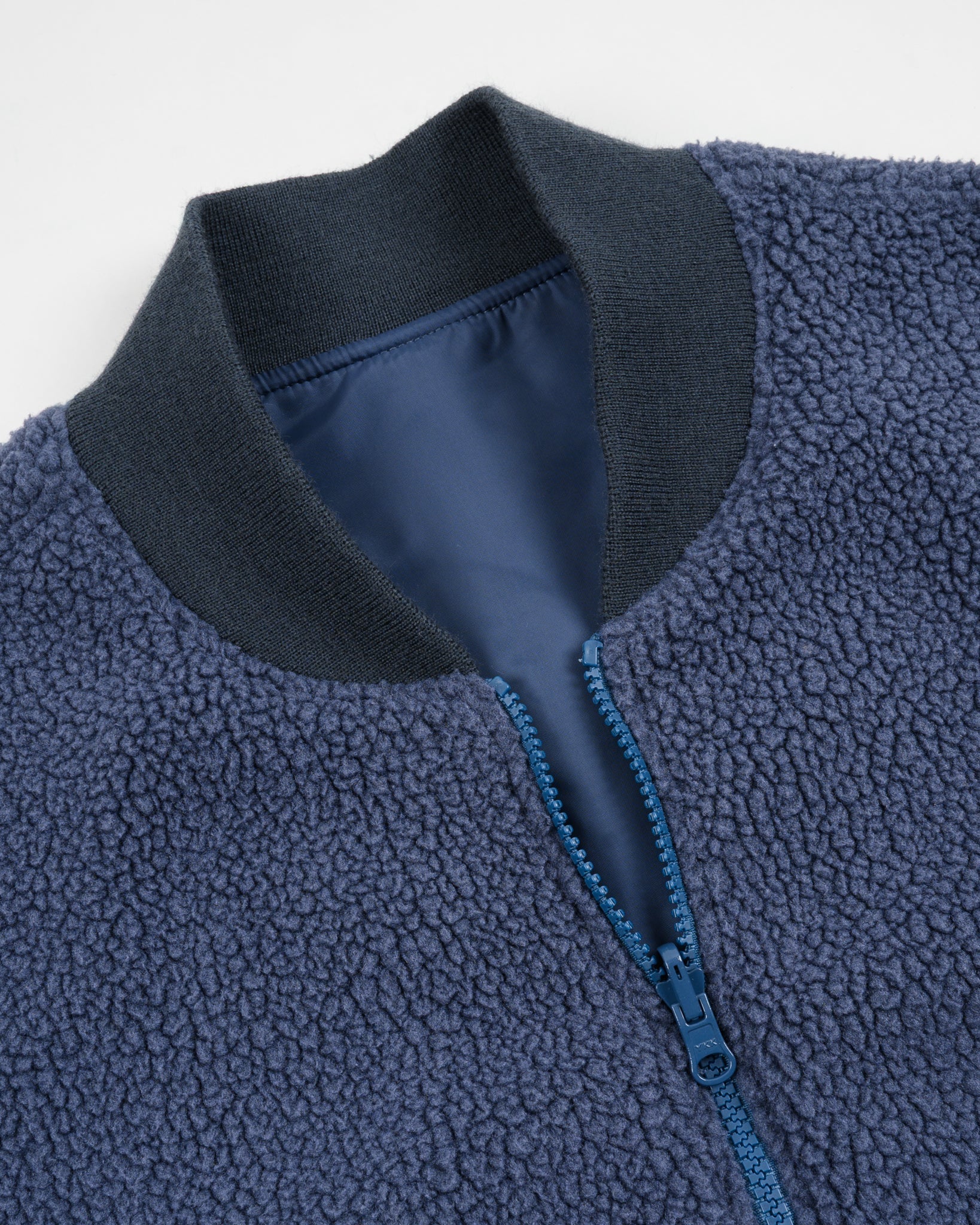 Iron Heart IHJ-157-NAV Reversible Fleece Jacket - Navy