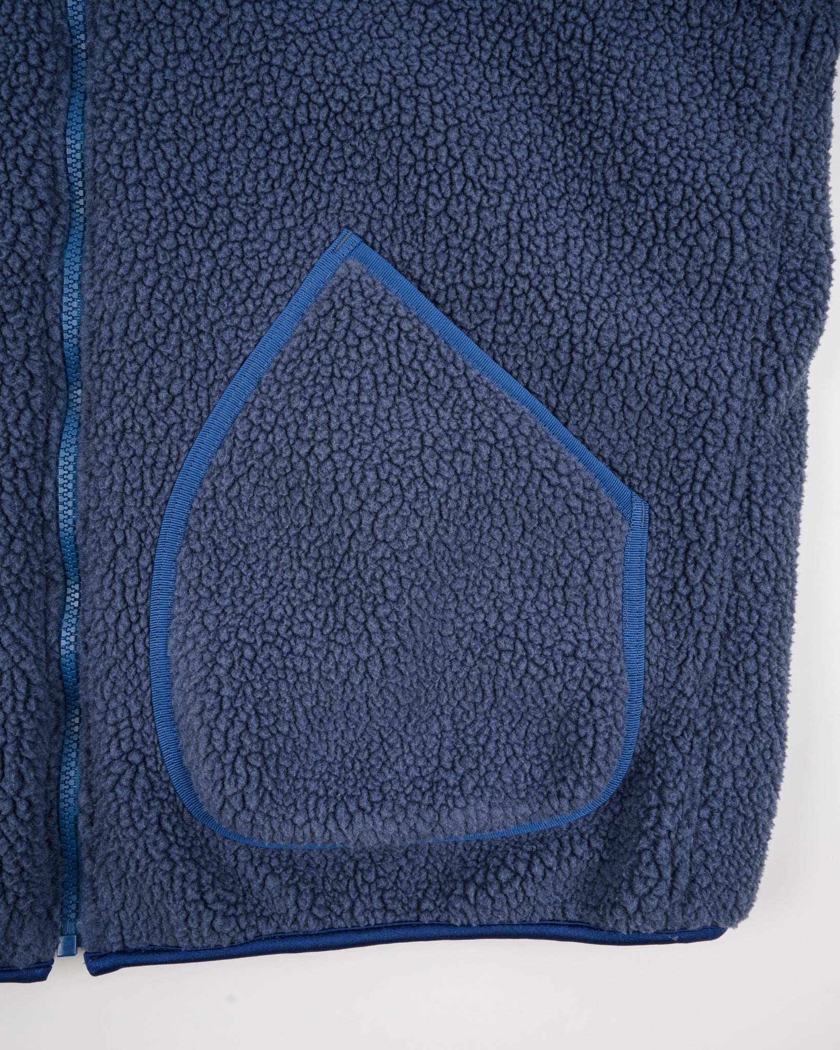 Iron Heart IHJ-157-NAV Reversible Fleece Jacket - Navy