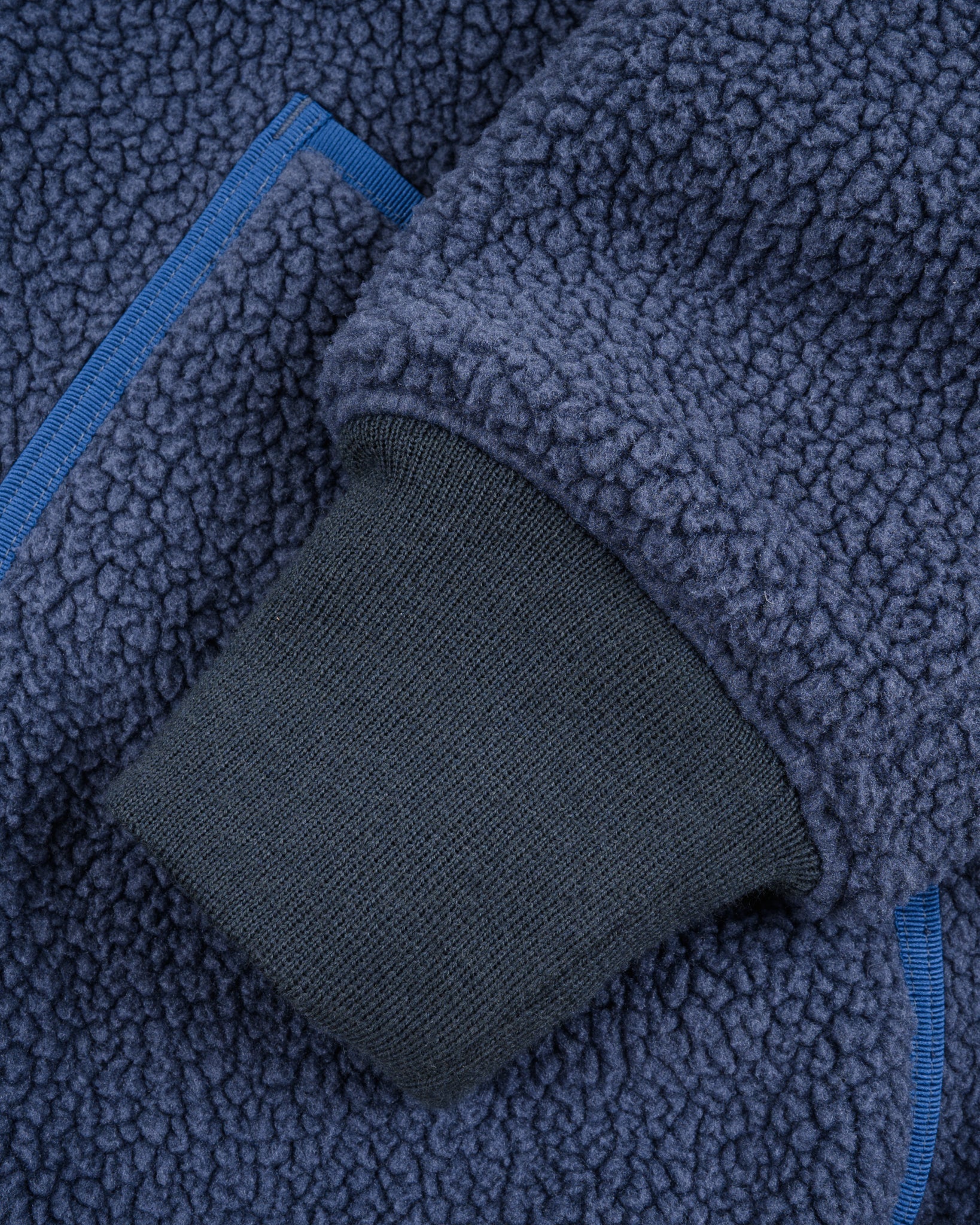 Iron Heart IHJ-157-NAV Reversible Fleece Jacket - Navy