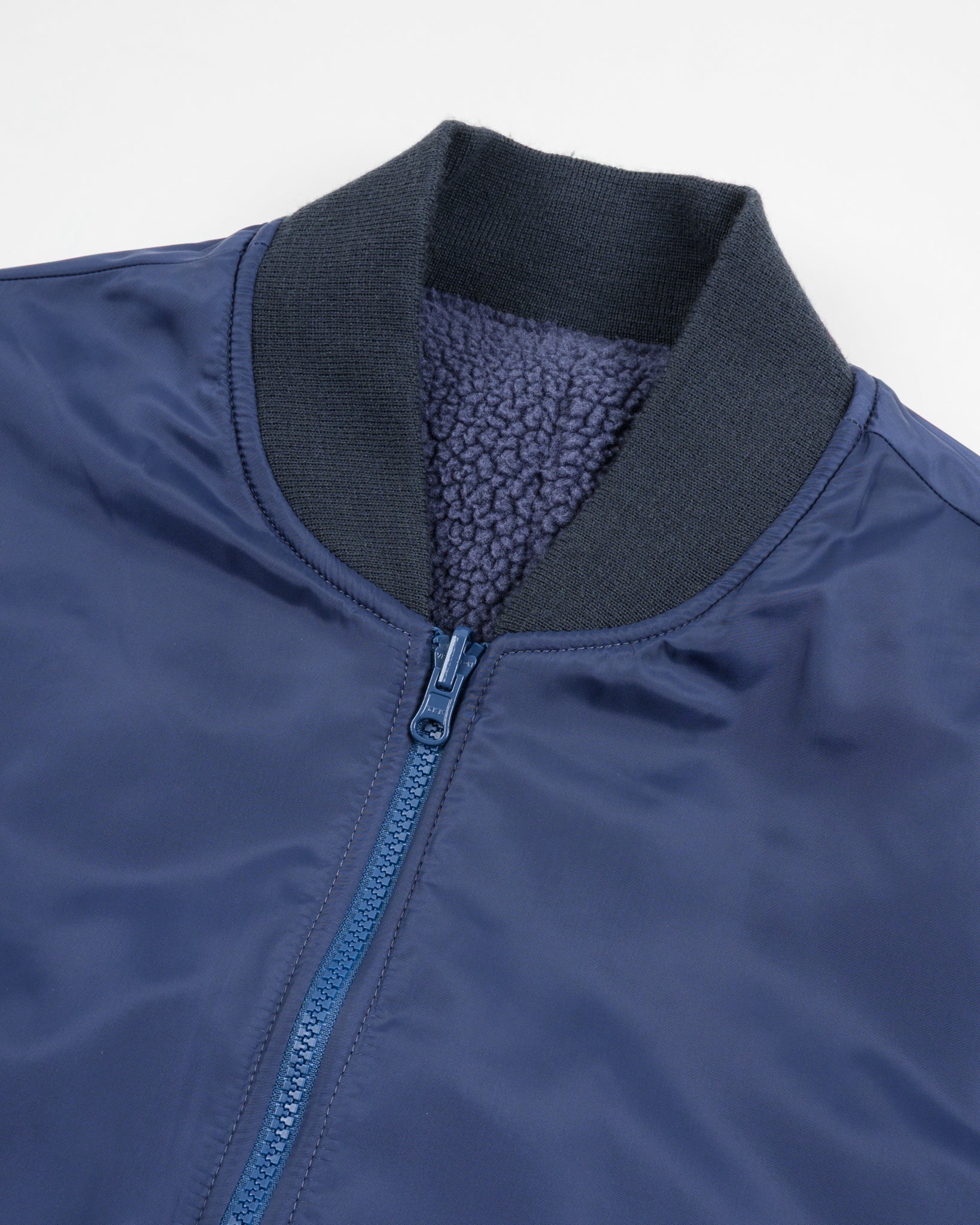 Iron Heart IHJ-157-NAV Reversible Fleece Jacket - Navy