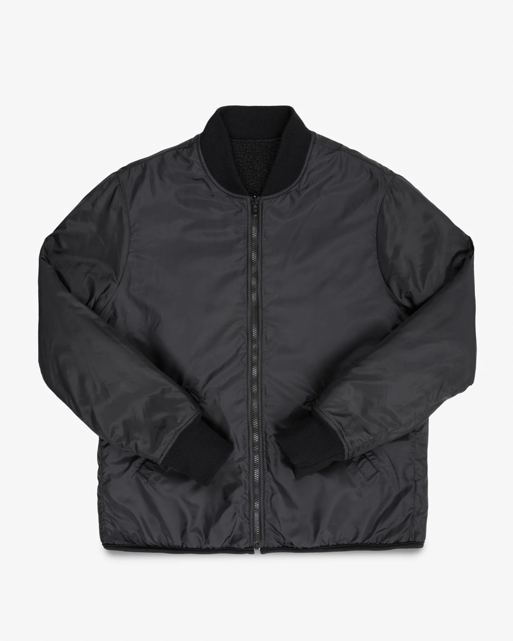 Iron Heart IHJ-157-BLK Reversible Fleece Jacket - Black