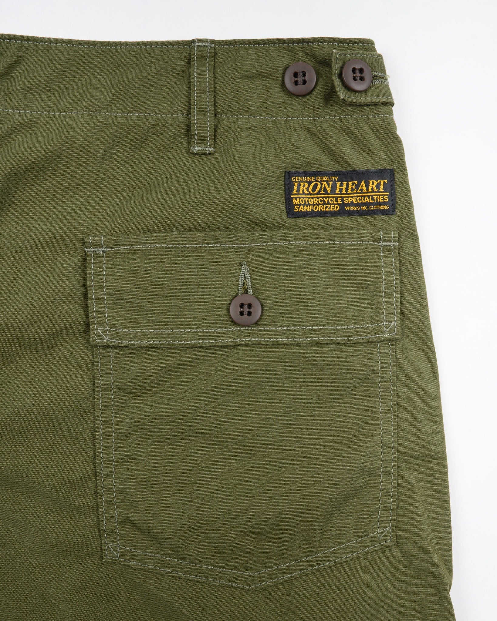Iron Heart IH-745-ODG 4oz Cotton/Nylon Baker Pants - Olive Drab Green