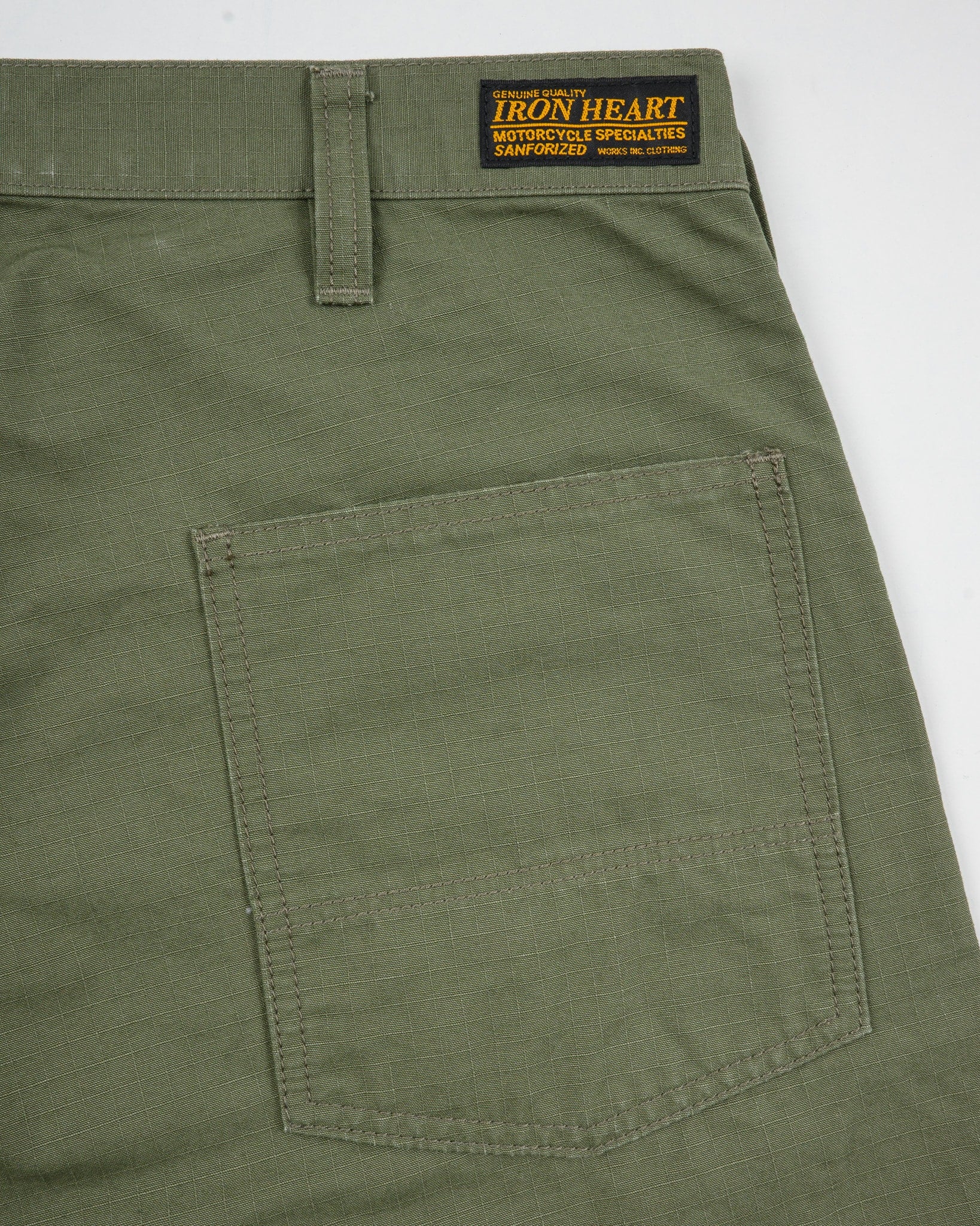 Iron Heart IH-746-GRN 8oz Ripstop Wide Pants - Army Green