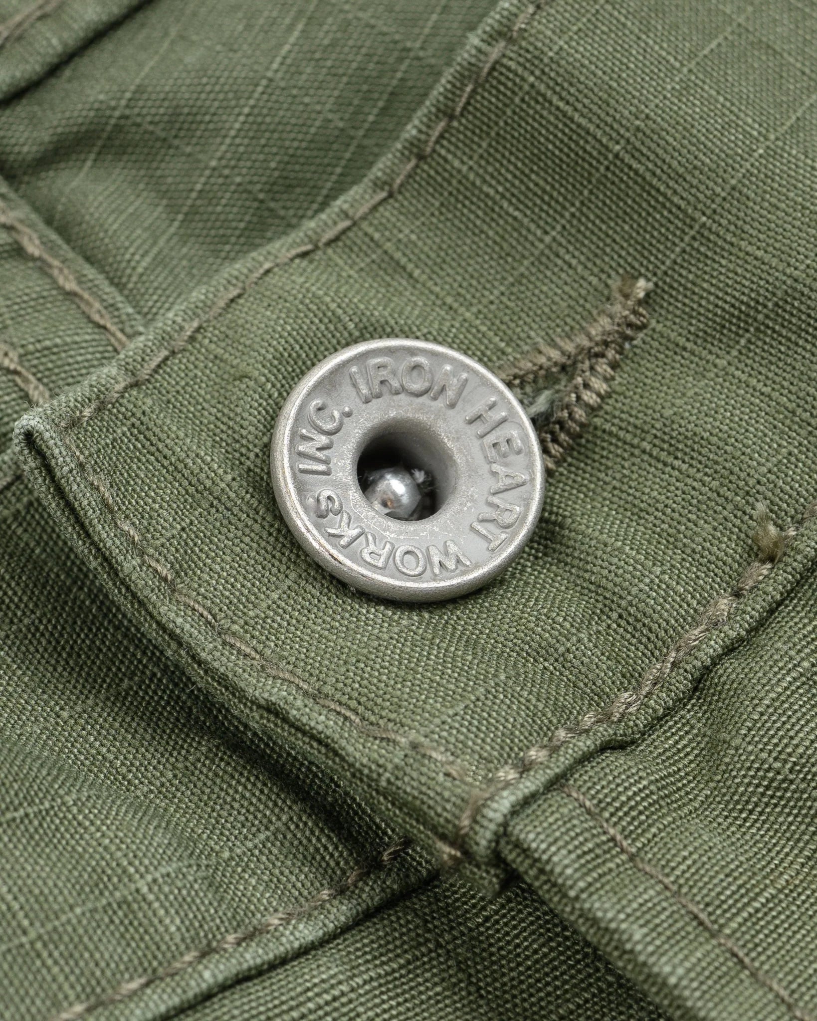 Iron Heart IH-746-GRN 8oz Ripstop Wide Pants - Army Green