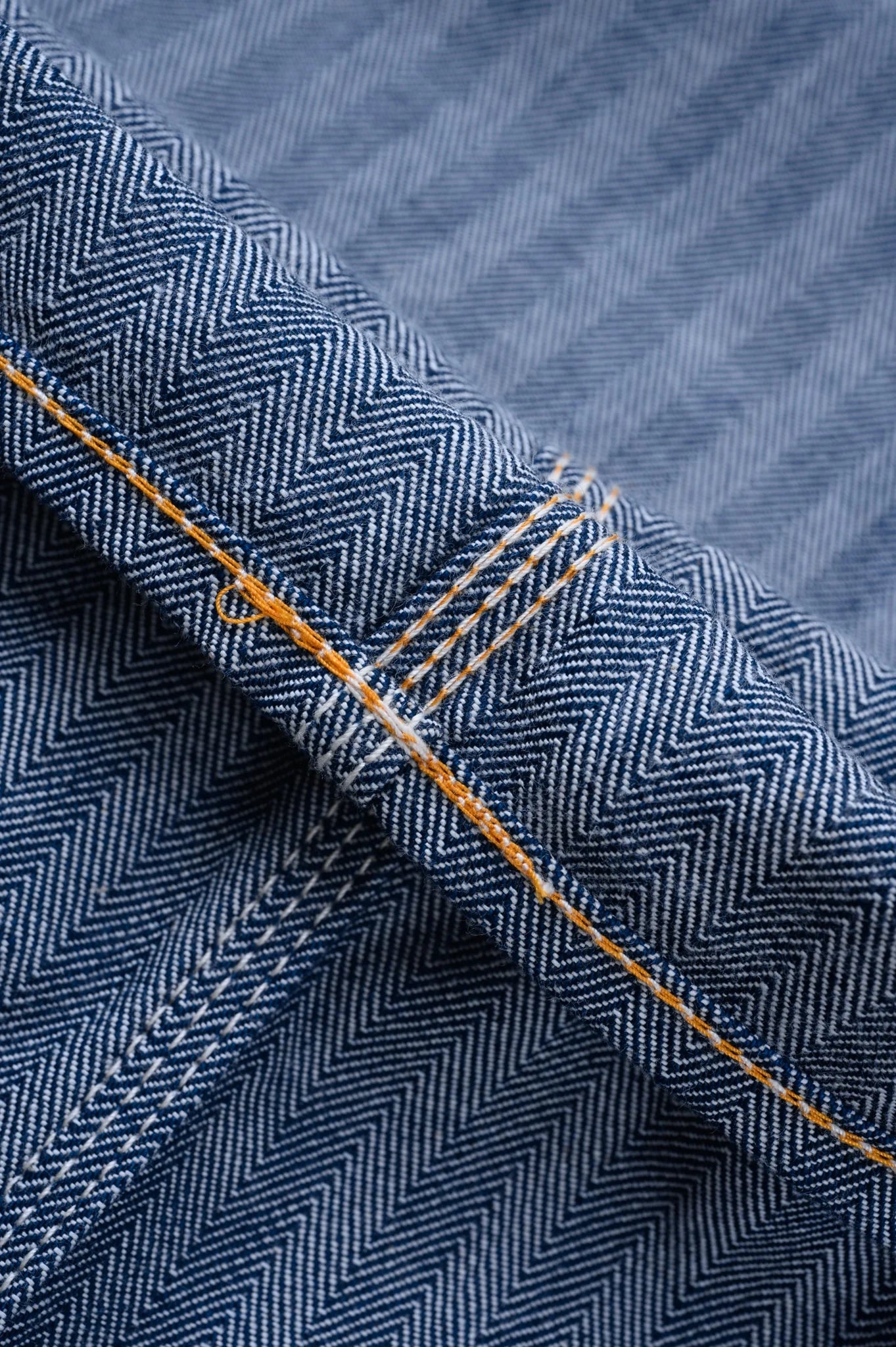 Iron Heart IH-830-IND 10.5oz Herringbone Painter’s Pants - Indigo