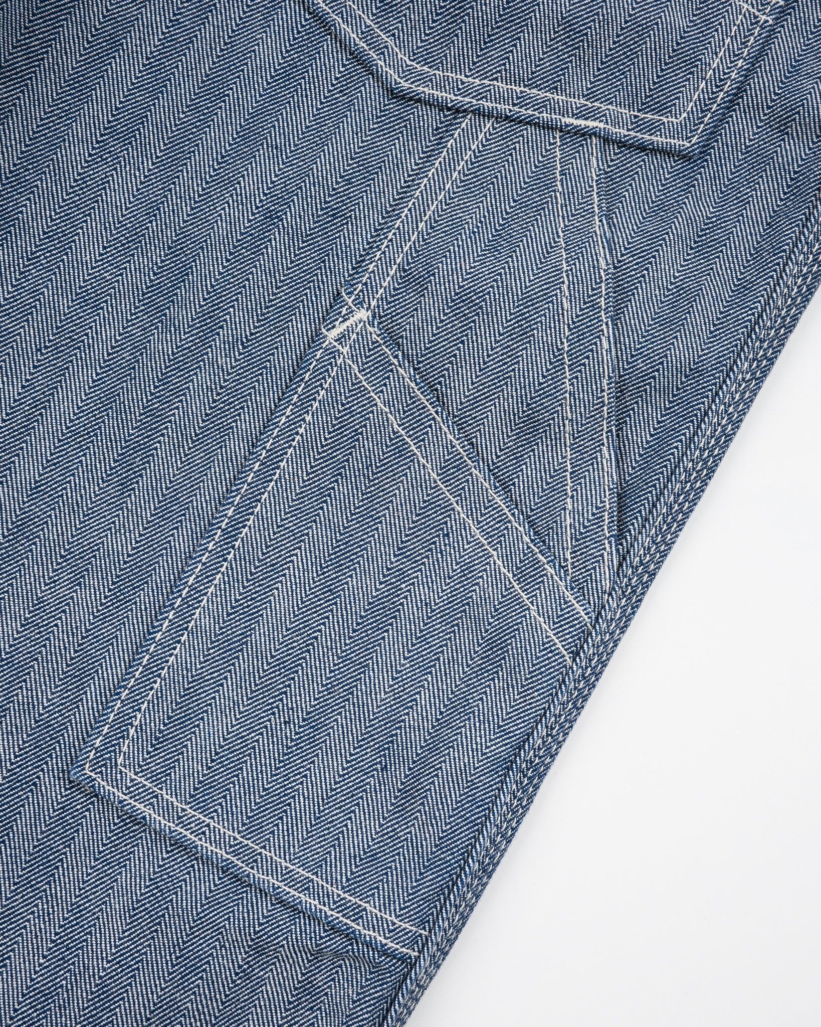 Iron Heart IH-830-IND 10.5oz Herringbone Painter’s Pants - Indigo