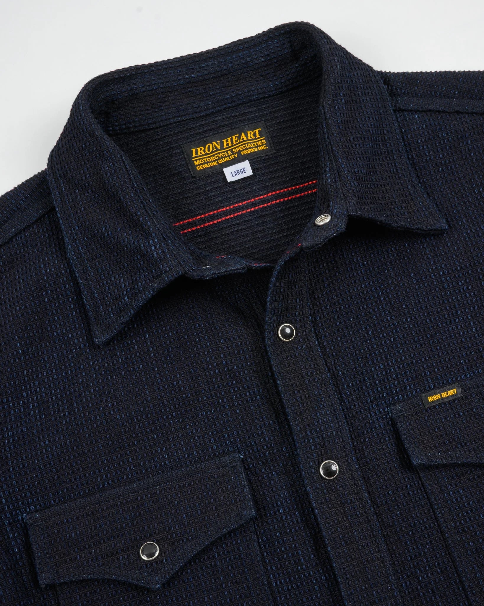 Iron Heart IHSH-437-IND 13.5oz Dobby Cloth CPO Shirt - Indigo