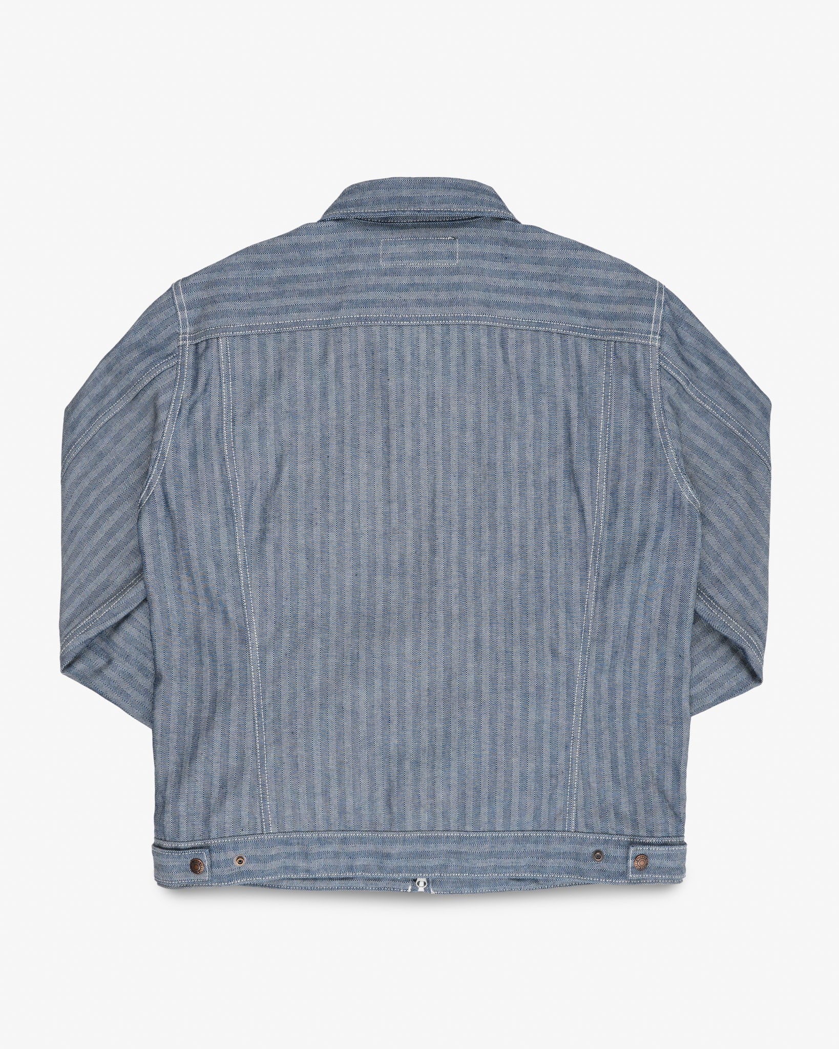 Iron Heart IHJ-164-BLU 10.5oz Herringbone Work Jacket - Indigo