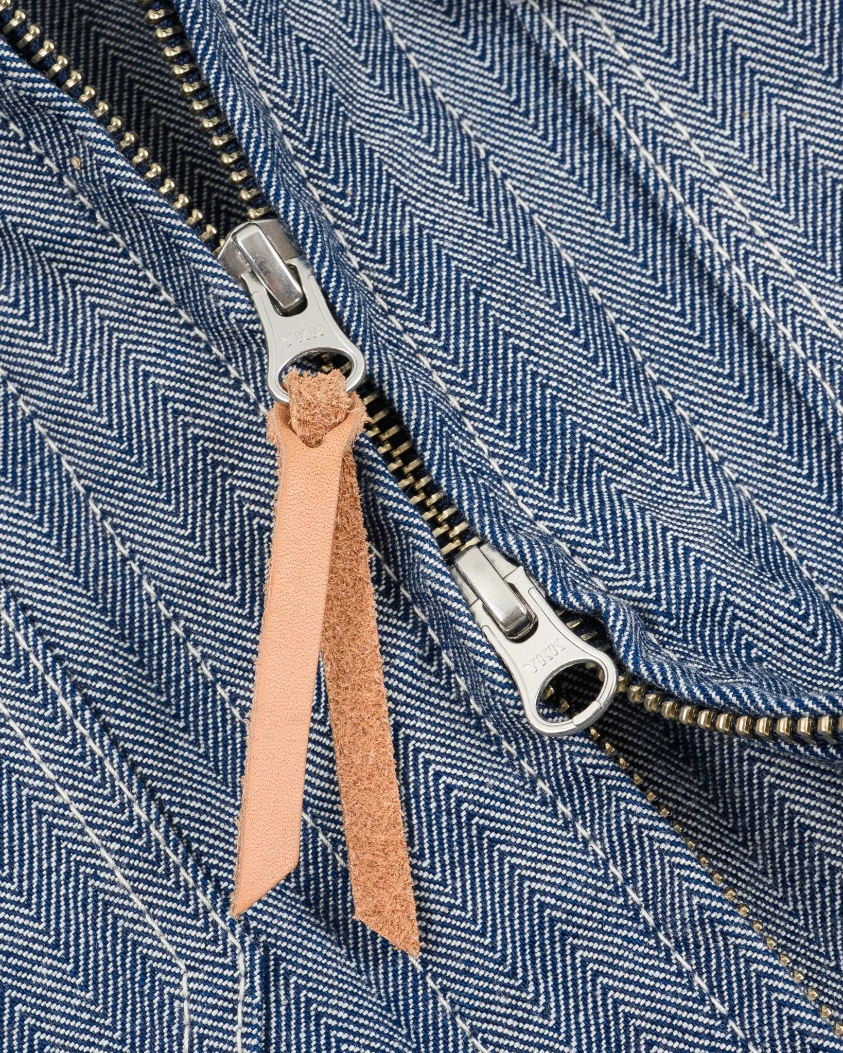 Iron Heart IHJ-164-BLU 10.5oz Herringbone Work Jacket - Indigo