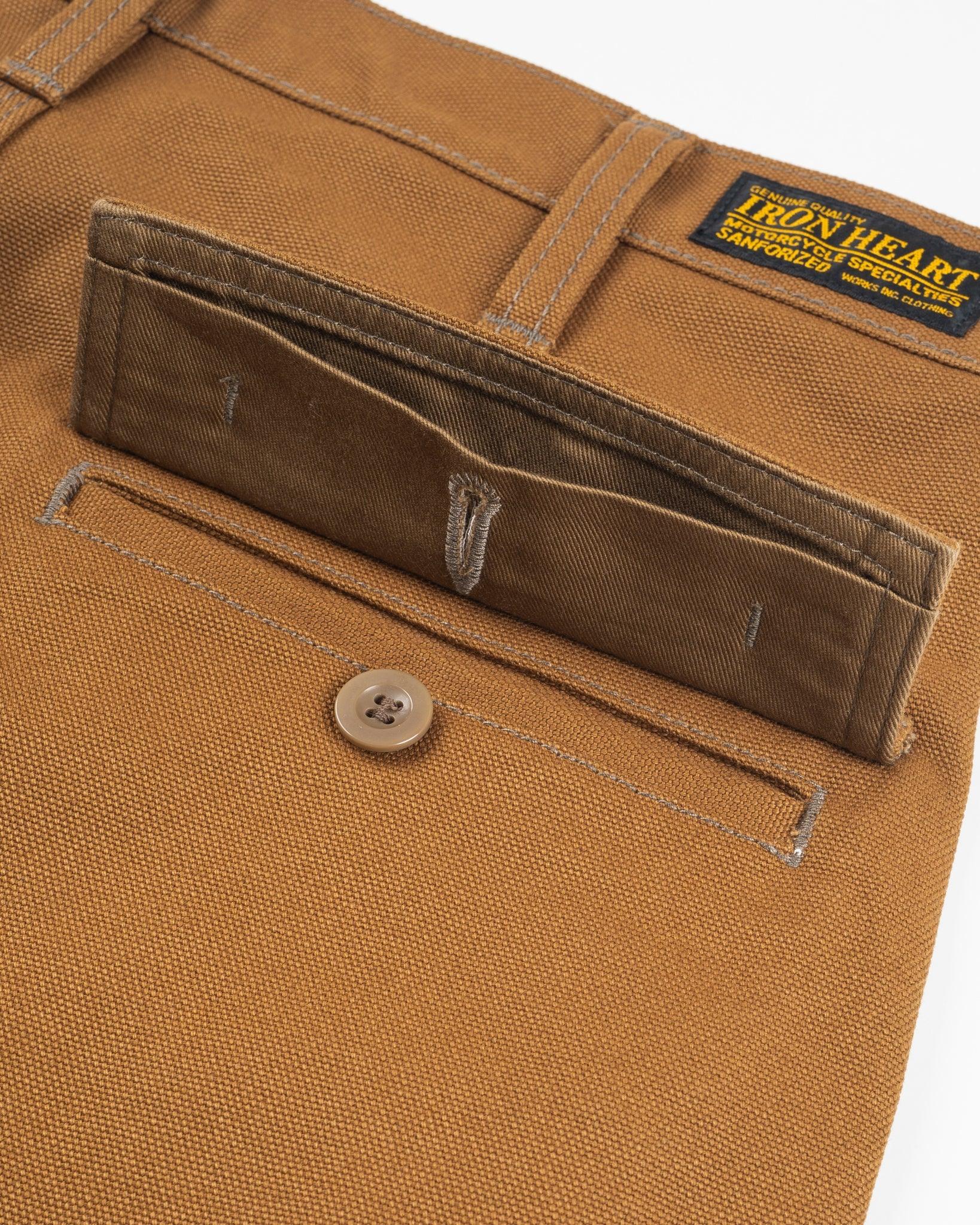 Iron Heart IH-743-BRN	 17oz Duck Cargo Pants - Brown