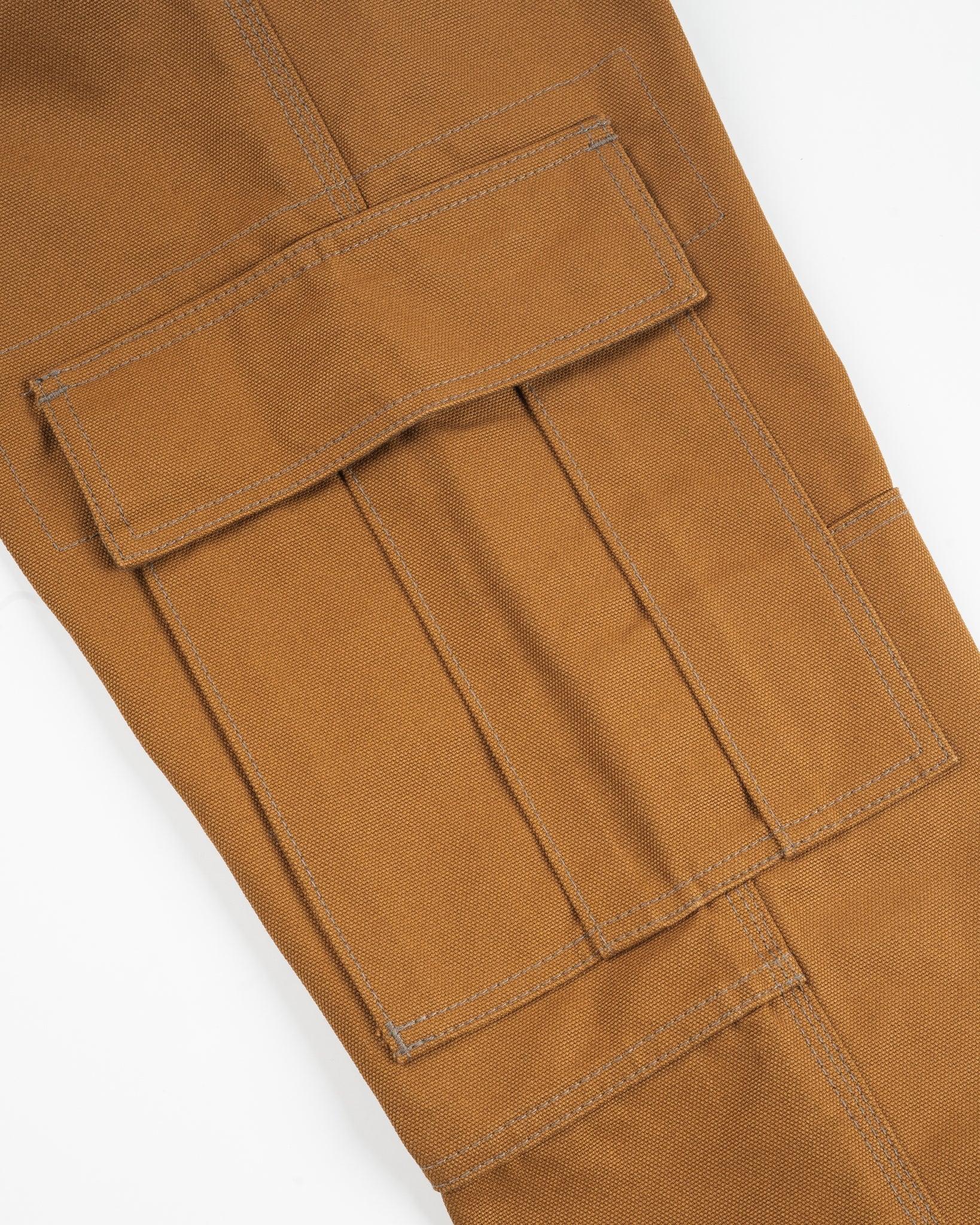 Iron Heart IH-743-BRN	 17oz Duck Cargo Pants - Brown