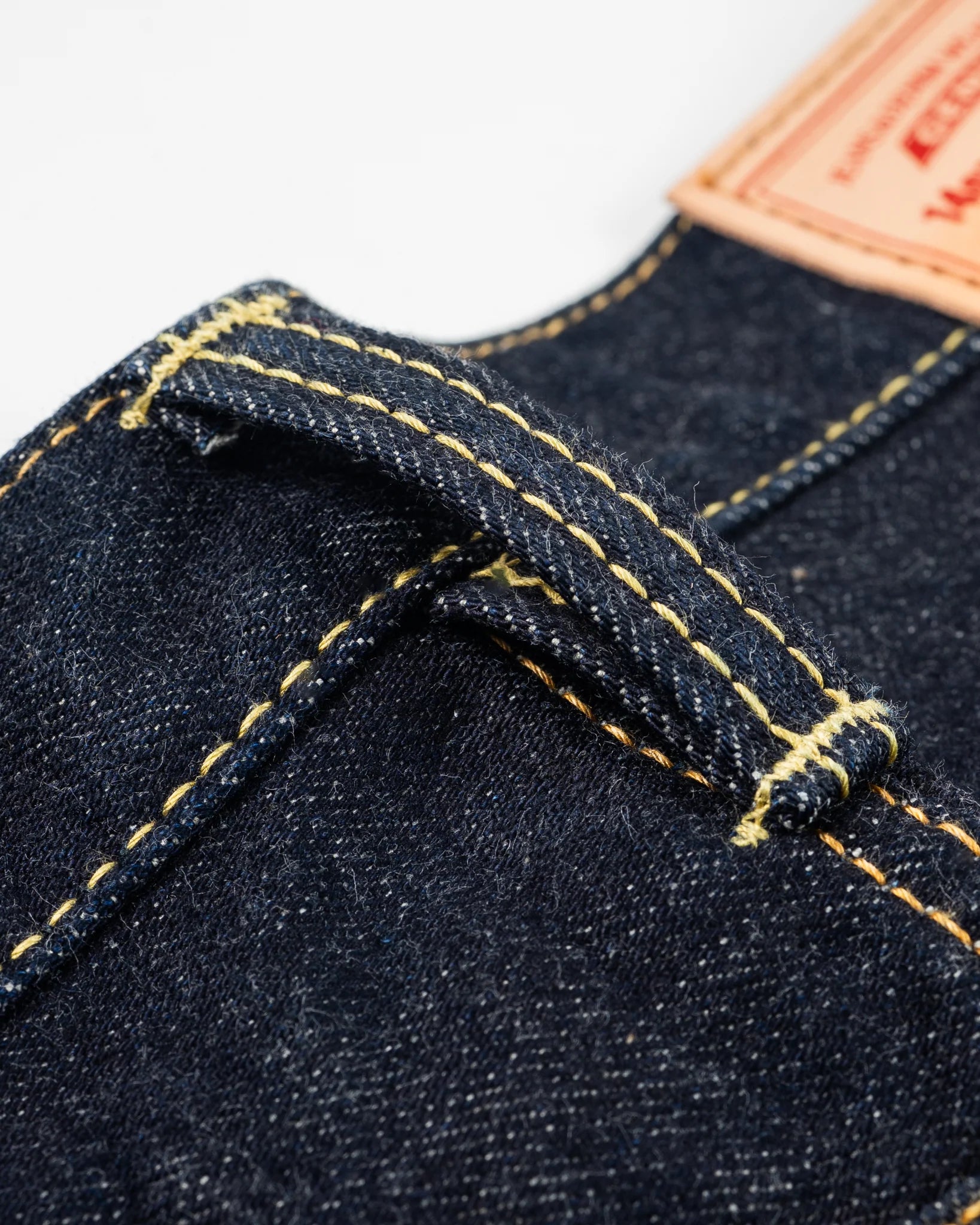 Iron Heart IH-1955S-142 14oz Selvedge Denim "1955" Vintage Tapered Cut Jeans - Indigo