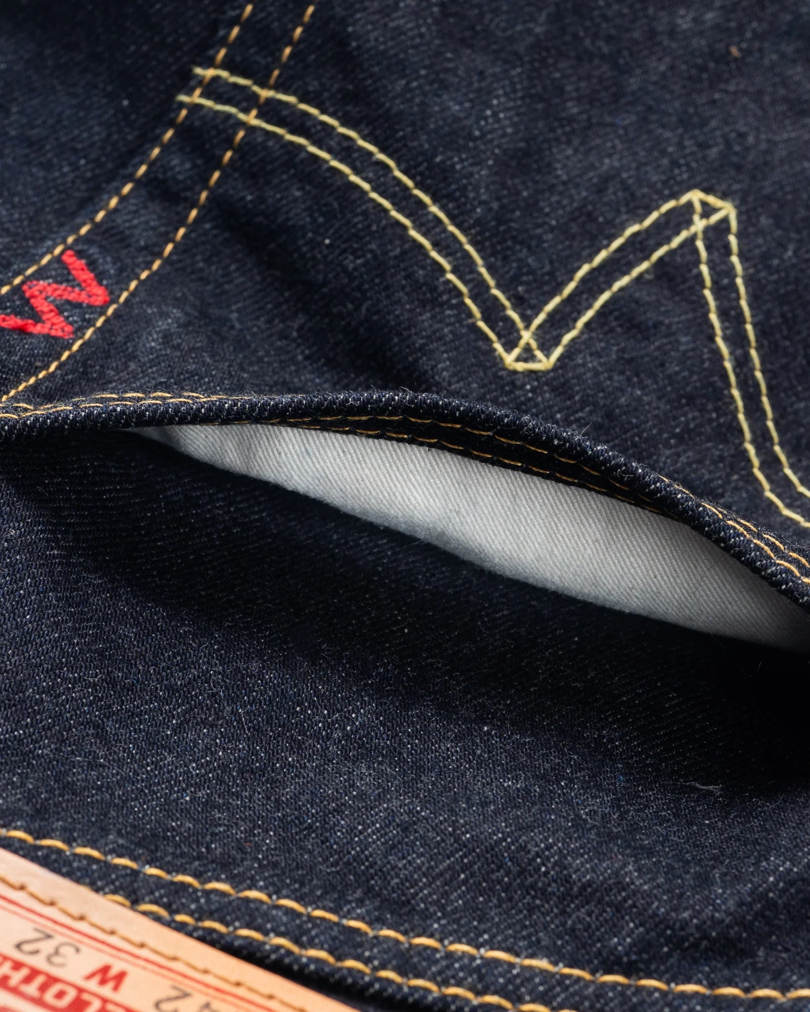 Iron Heart IH-1955S-142 14oz Selvedge Denim "1955" Vintage Tapered Cut Jeans - Indigo