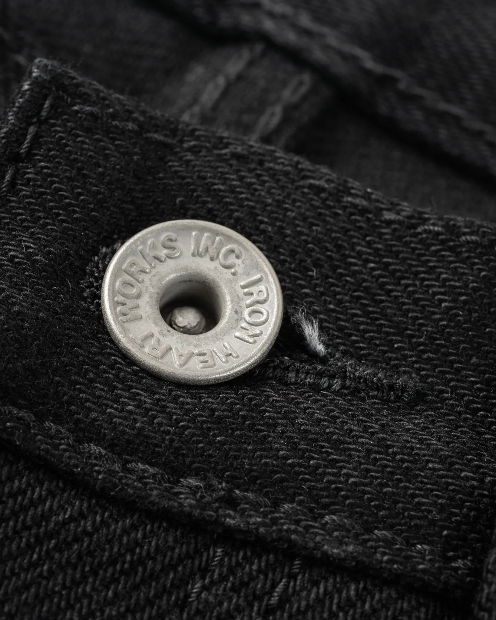 Iron Heart IH-634S-SBG 21oz Selvedge Denim Straight Cut Jeans - Superblack (Fades To Grey)